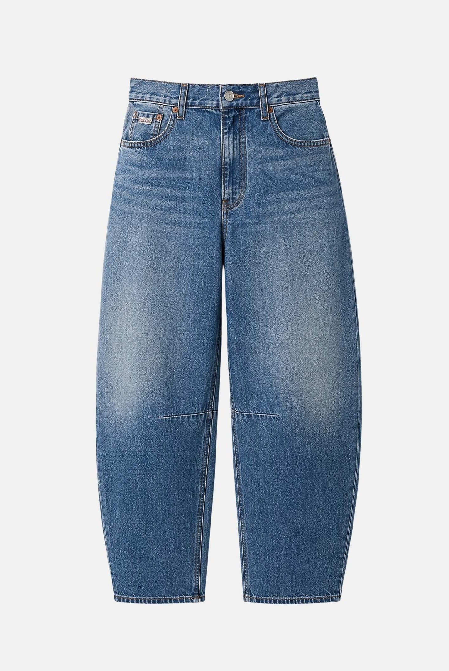 CALVIN KLEIN JEANS Jeans BARREL CROPPED, airway blu da donna <BR/> LV047G748G YRE CALVIN KLEIN JEANS
