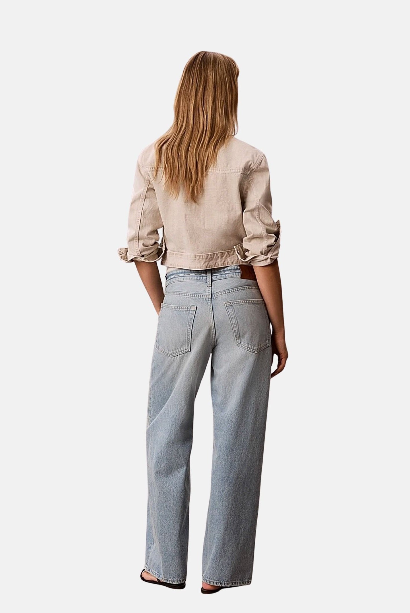 CALVIN KLEIN JEANS Jeans LOW RISE BAGGY fresh water, azzurro da donna <BR/> LV047G916G YP3 CALVIN KLEIN JEANS