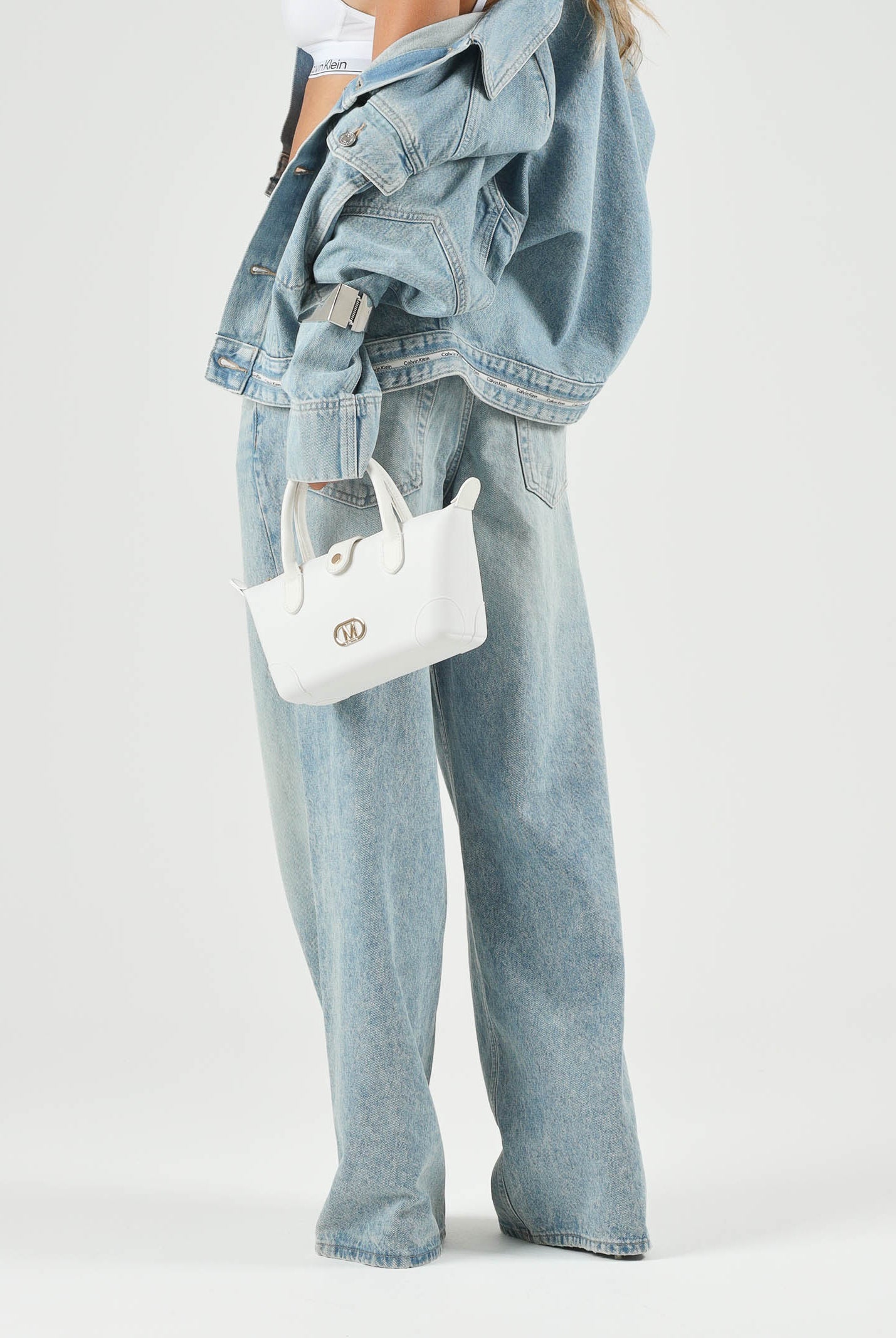CALVIN KLEIN JEANS Jeans LOW RISE BAGGY fresh water, azzurro da donna <BR/> LV047G916G YP3 CALVIN KLEIN JEANS