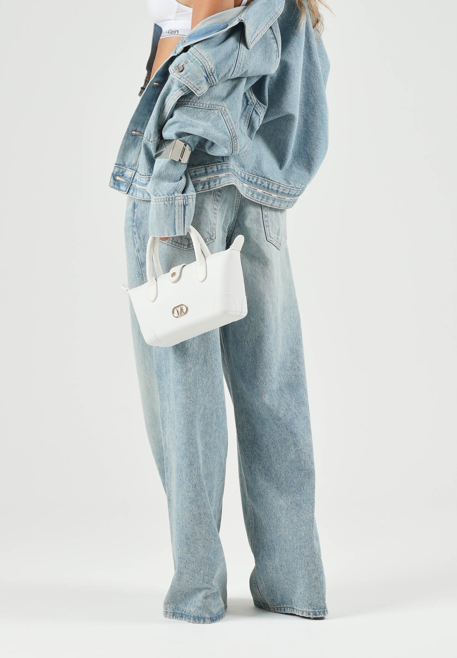 CALVIN KLEIN JEANS Jeans LOW RISE BAGGY fresh water, azzurro da donna <BR/> LV047G916G YP3 CALVIN KLEIN JEANS