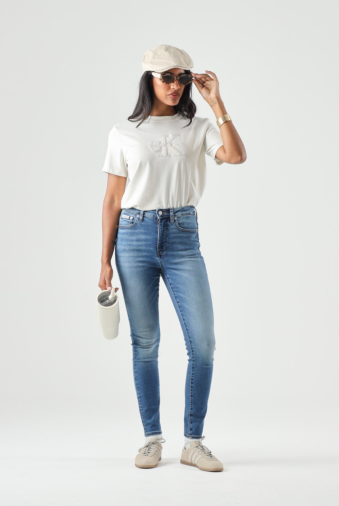 CALVIN KLEIN JEANS Jeans Indigo Station blu indaco da donna con lavaggio sfumato LV047G924G 3N9 CALVIN KLEIN JEANS