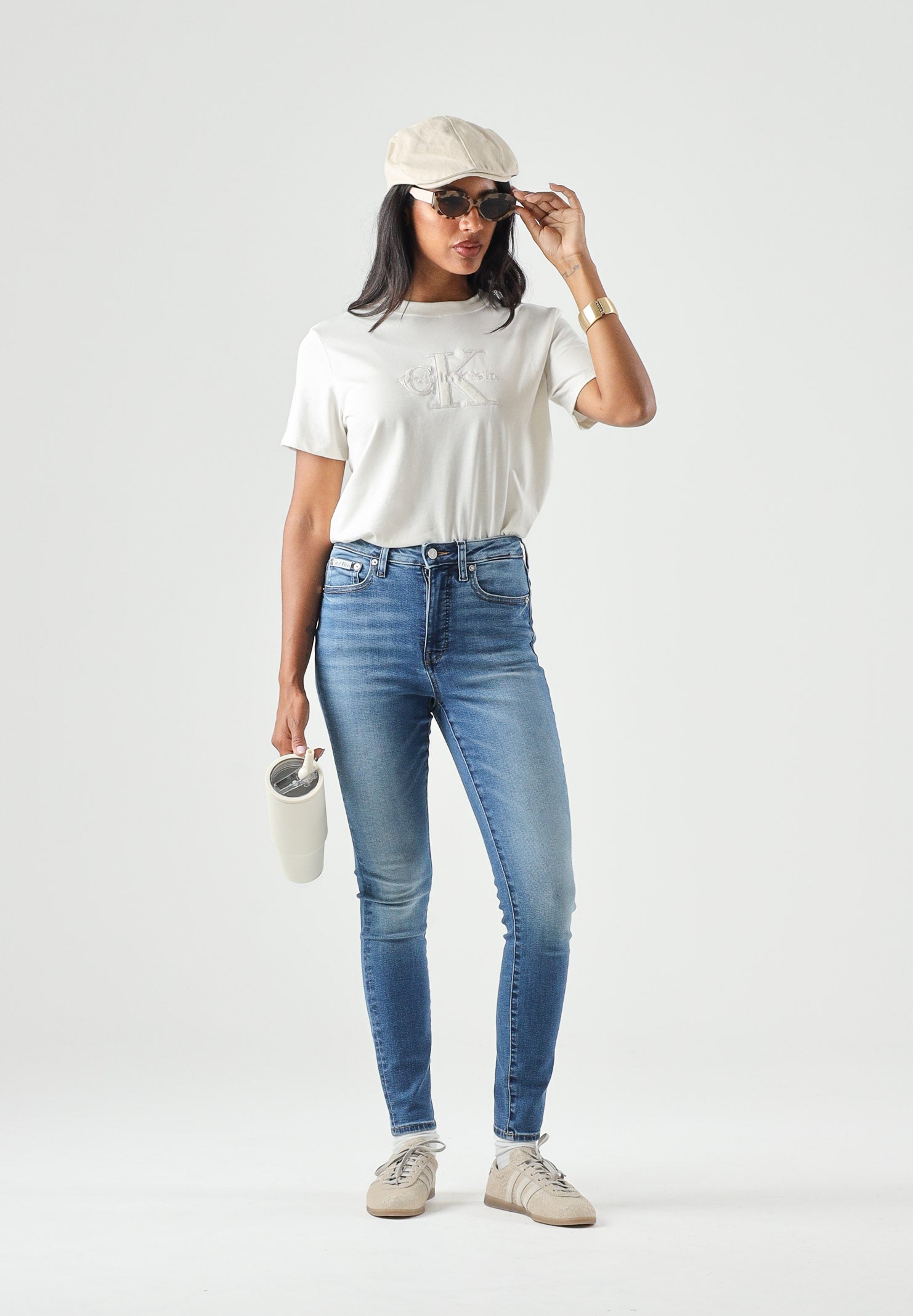 CALVIN KLEIN JEANS Jeans Indigo Station blu indaco da donna con lavaggio sfumato LV047G924G 3N9 CALVIN KLEIN JEANS