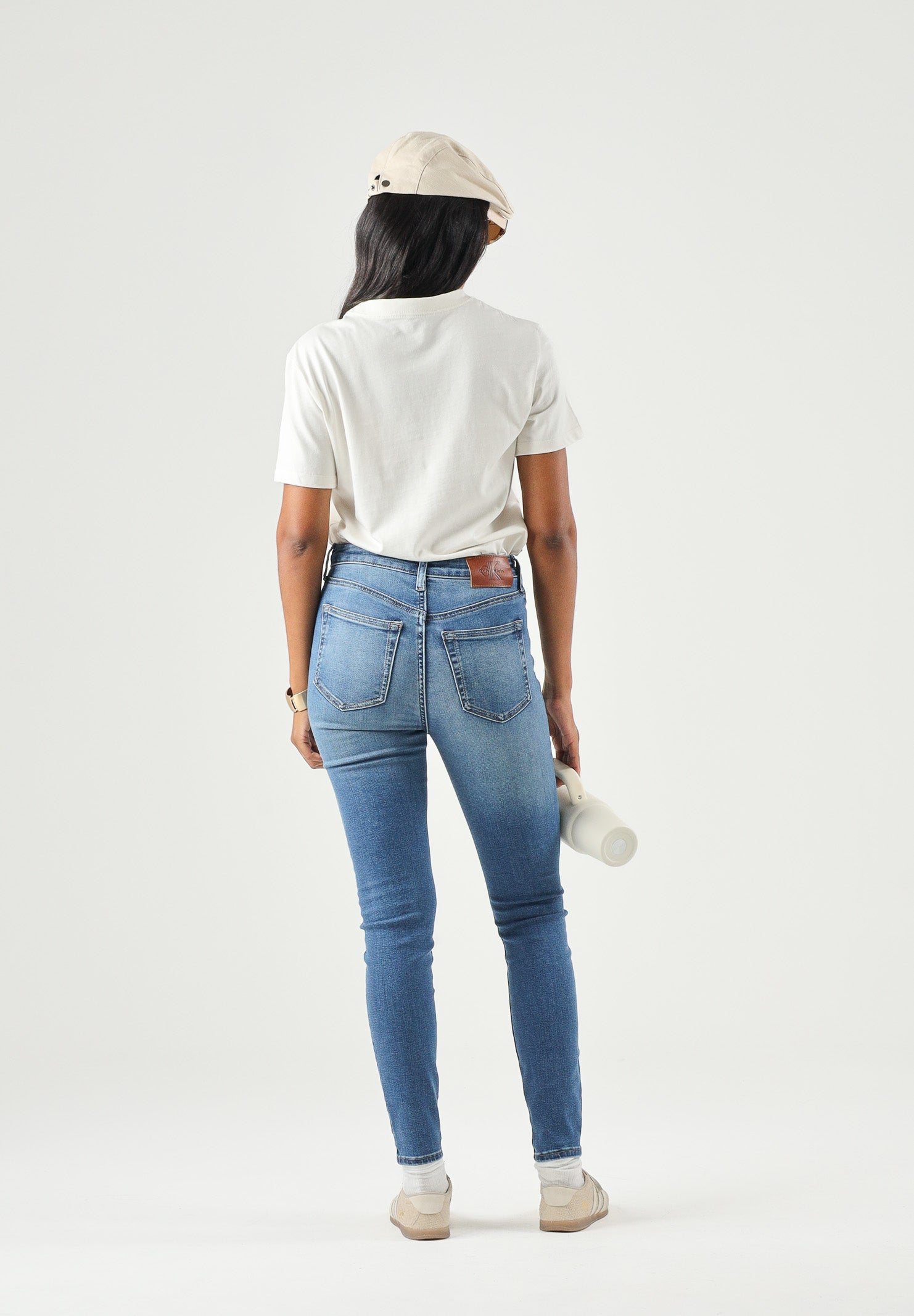 CALVIN KLEIN JEANS Jeans Indigo Station blu indaco da donna con lavaggio sfumato LV047G924G 3N9 CALVIN KLEIN JEANS