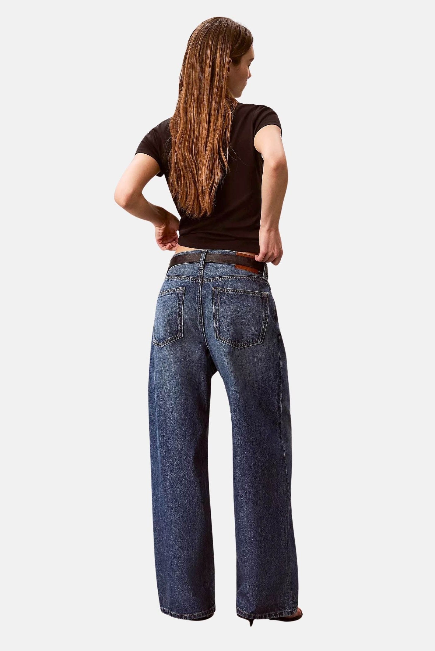 CALVIN KLEIN JEANS Jeans WIDE LEH, shore road blu da donna on gamba ampia <BR/> LV047G928G 4D2 CALVIN KLEIN JEANS
