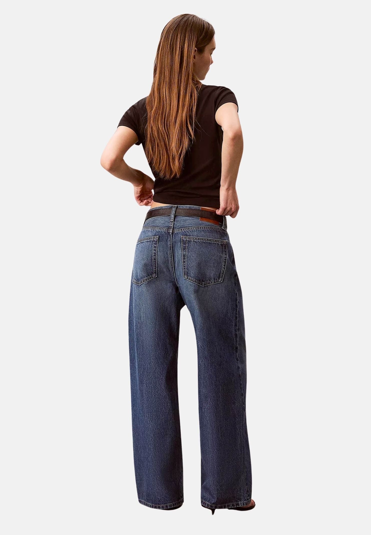 CALVIN KLEIN JEANS Jeans WIDE LEH, shore road blu da donna on gamba ampia <BR/> LV047G928G 4D2 CALVIN KLEIN JEANS