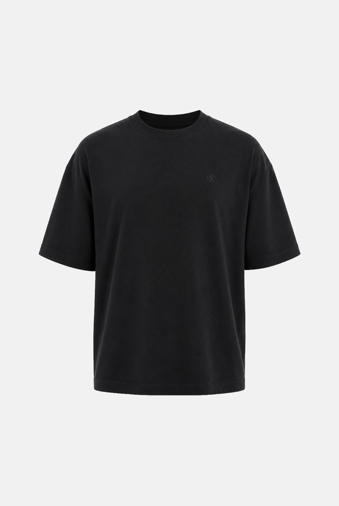 CALVIN KLEIN JEANS T-shirt EMBOSSED colore Black, nero, da uomo. LV04RAB806 UB1 CALVIN KLEIN JEANS