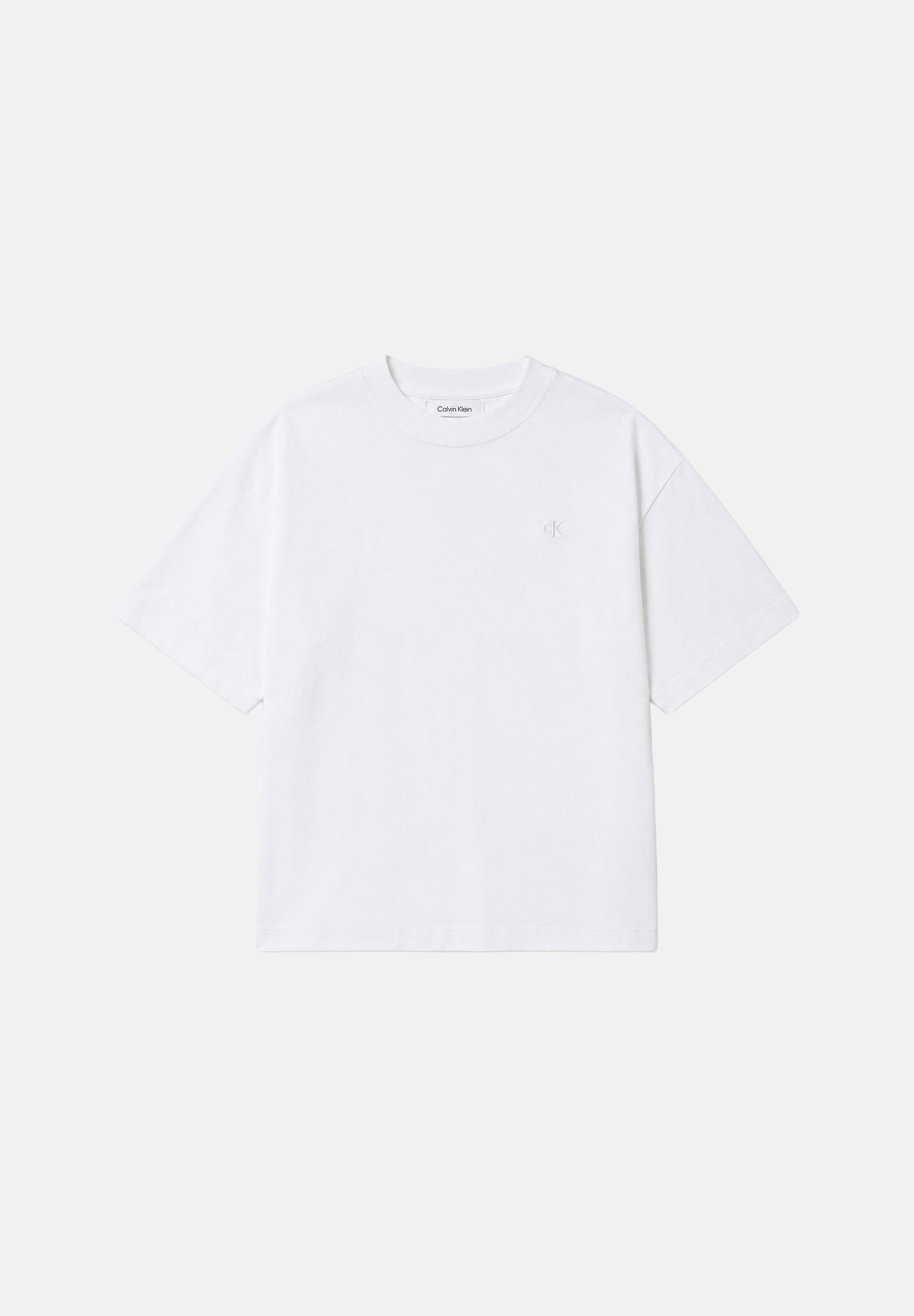 CALVIN KLEIN JEANS T-shirt EMBOSSED bright white bianca da uomo<BR/> LV04RAB806 YAF CALVIN KLEIN JEANS