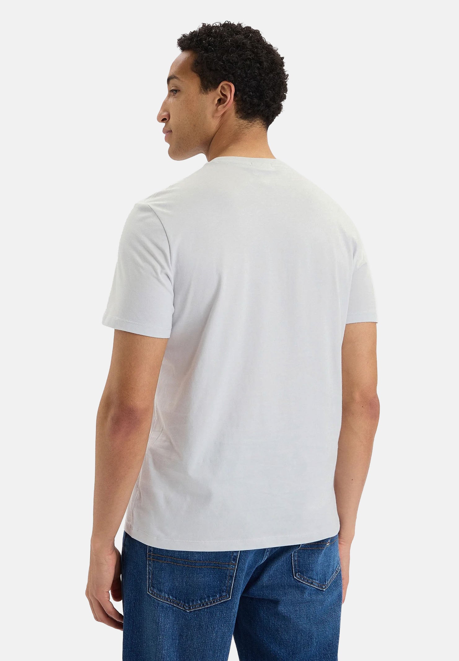 CALVIN KLEIN JEANS T-shirt SS BADGE , classic tee, grigio chiaro da uomo<BR/> LV04RC272G PSX CALVIN KLEIN JEANS