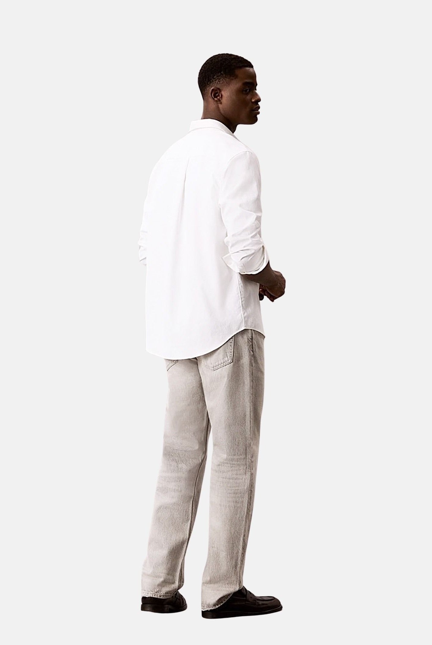 CALVIN KLEIN JEANS Jeans STANDARD STRAIGHT colore Gravel Rock, da uomo. LV04RF797G X32 CALVIN KLEIN JEANS