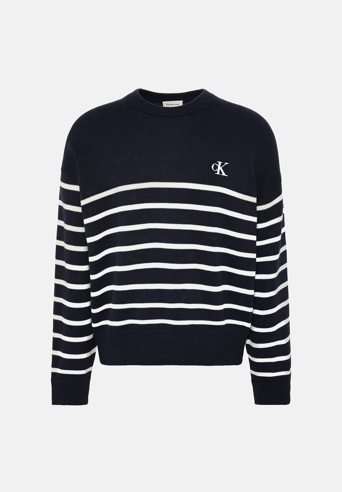 CALVIN KLEIN JEANS Maglione girocollo Dark Sapphire, blu navy da uomo. LV04RG305G CEF CALVIN KLEIN JEANS