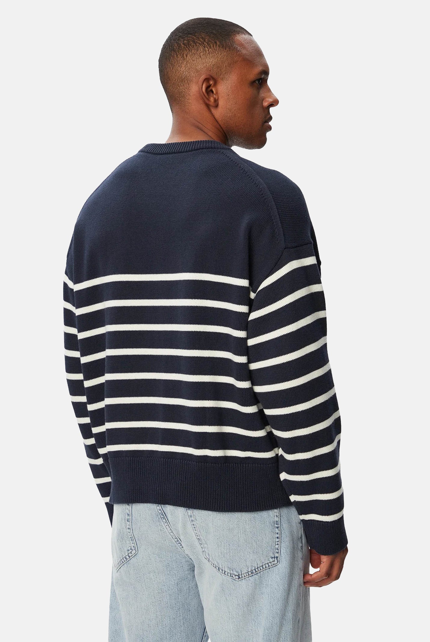 CALVIN KLEIN JEANS Maglione girocollo Dark Sapphire, blu navy da uomo. LV04RG305G CEF CALVIN KLEIN JEANS