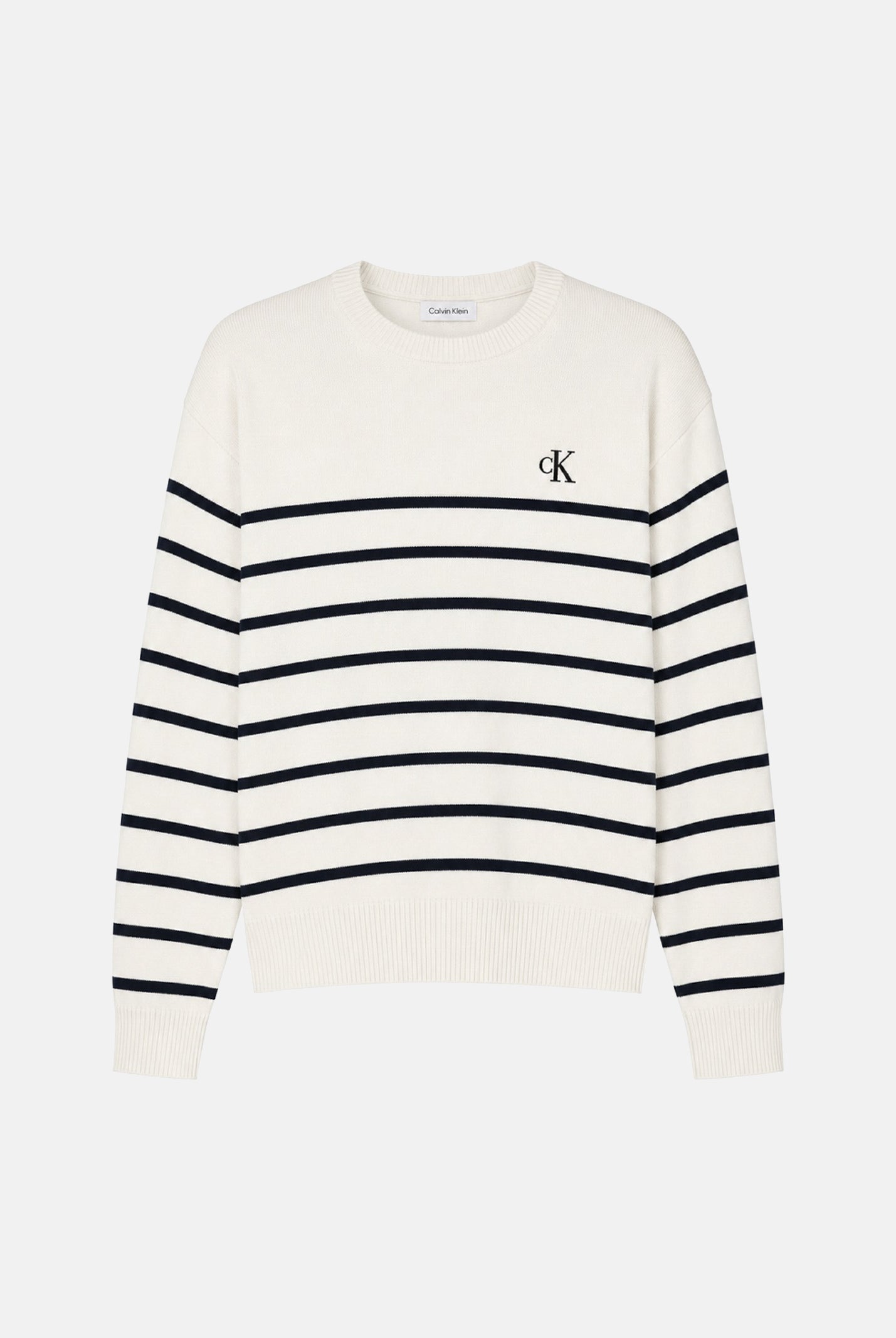 CALVIN KLEIN JEANS Maglione girocollo colore Tofu, beige chiaro da uomo. LV04RG305G YAS CALVIN KLEIN JEANS