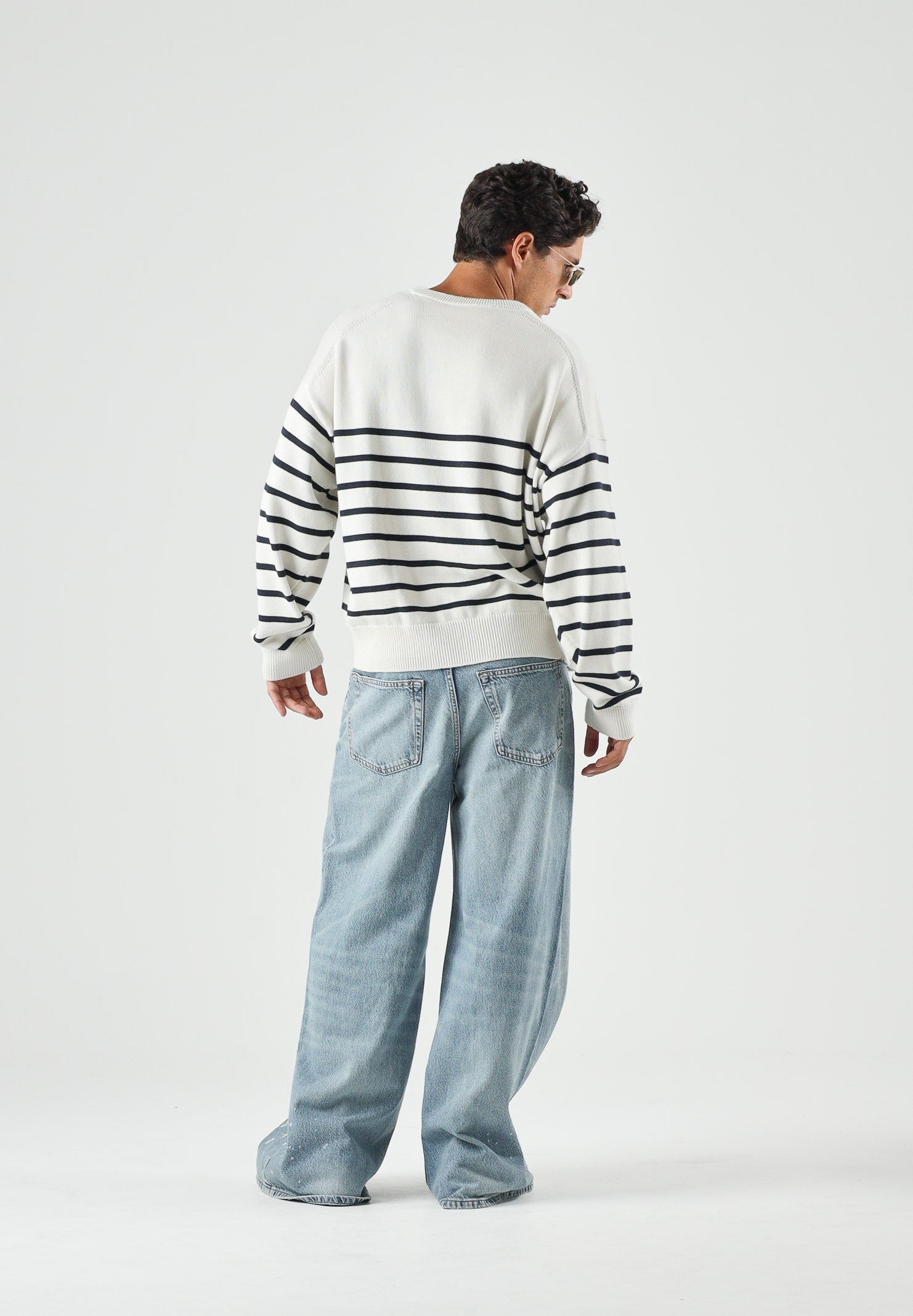 CALVIN KLEIN JEANS Maglione girocollo colore Tofu, beige chiaro da uomo. LV04RG305G YAS CALVIN KLEIN JEANS