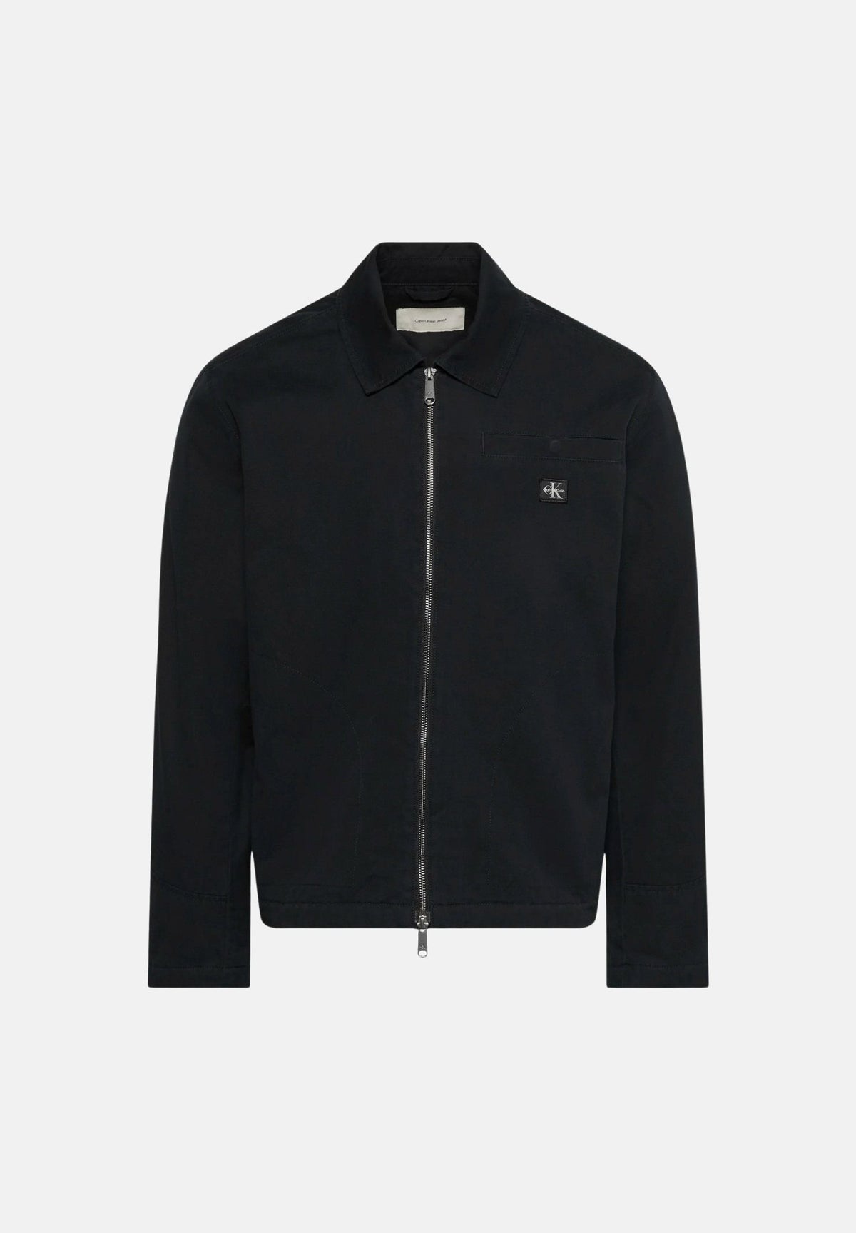 CALVIN KLEIN JEANS Giubbotto con zip nero da uomo in tinta unita LV04RG405G UB1 CALVIN KLEIN JEANS