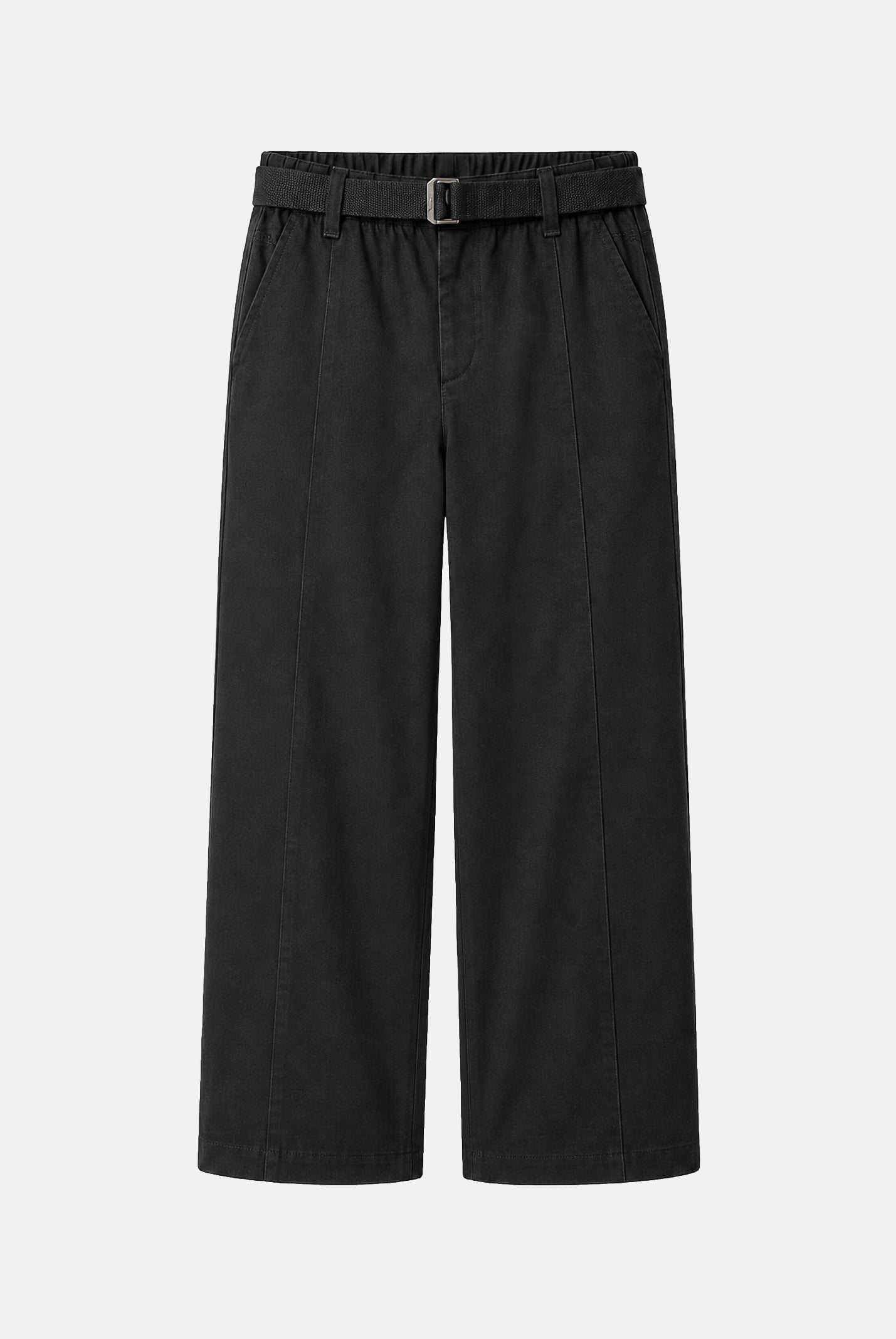 CALVIN KLEIN JEANS Pantaloni baggy in twill di cotone colore Black, nero, da uomo. LV04RG615G UB1 CALVIN KLEIN JEANS