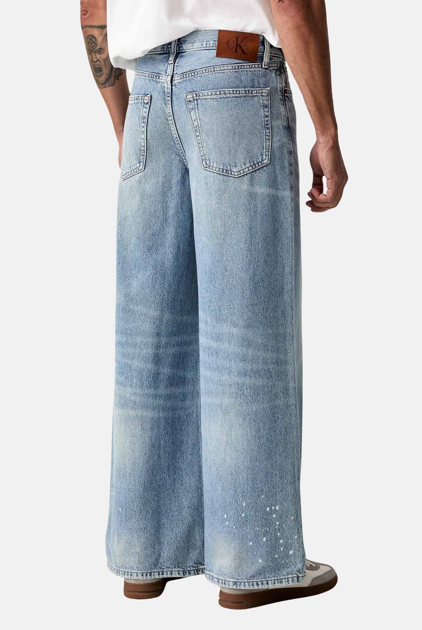CALVIN KLEIN JEANS Jeans EXTREME BAGGY, sterling alloy, azzurro chiaro da uomo<BR/> LV04RG761G 0AL CALVIN KLEIN JEANS