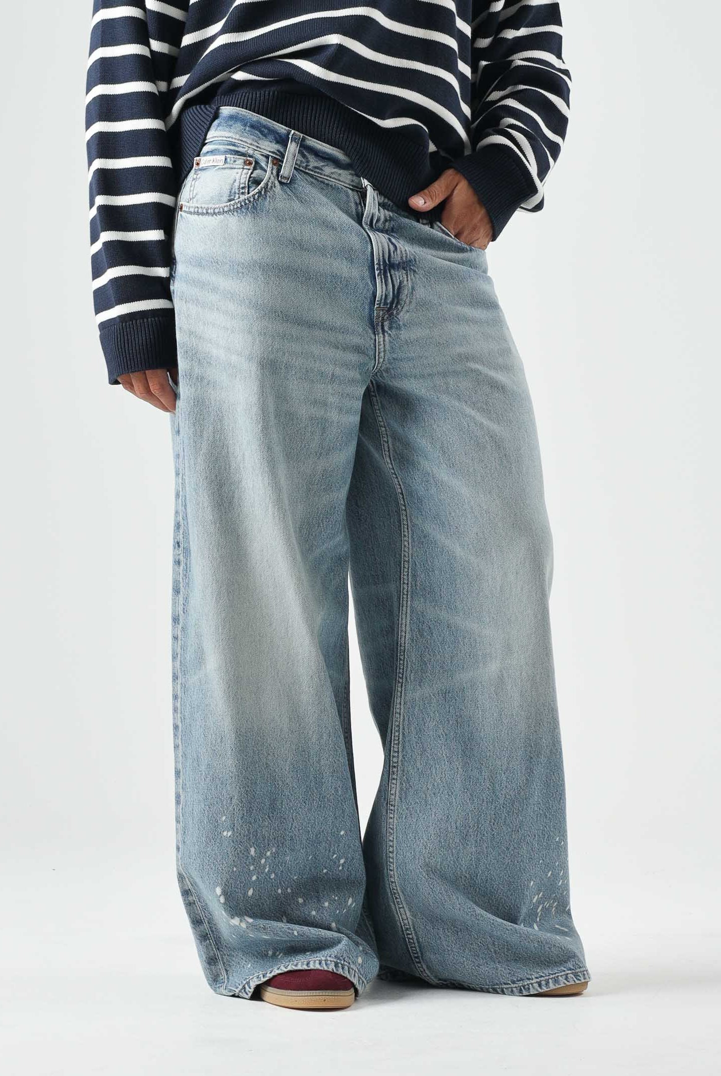 CALVIN KLEIN JEANS Jeans EXTREME BAGGY, sterling alloy, azzurro chiaro da uomo<BR/> LV04RG761G 0AL CALVIN KLEIN JEANS