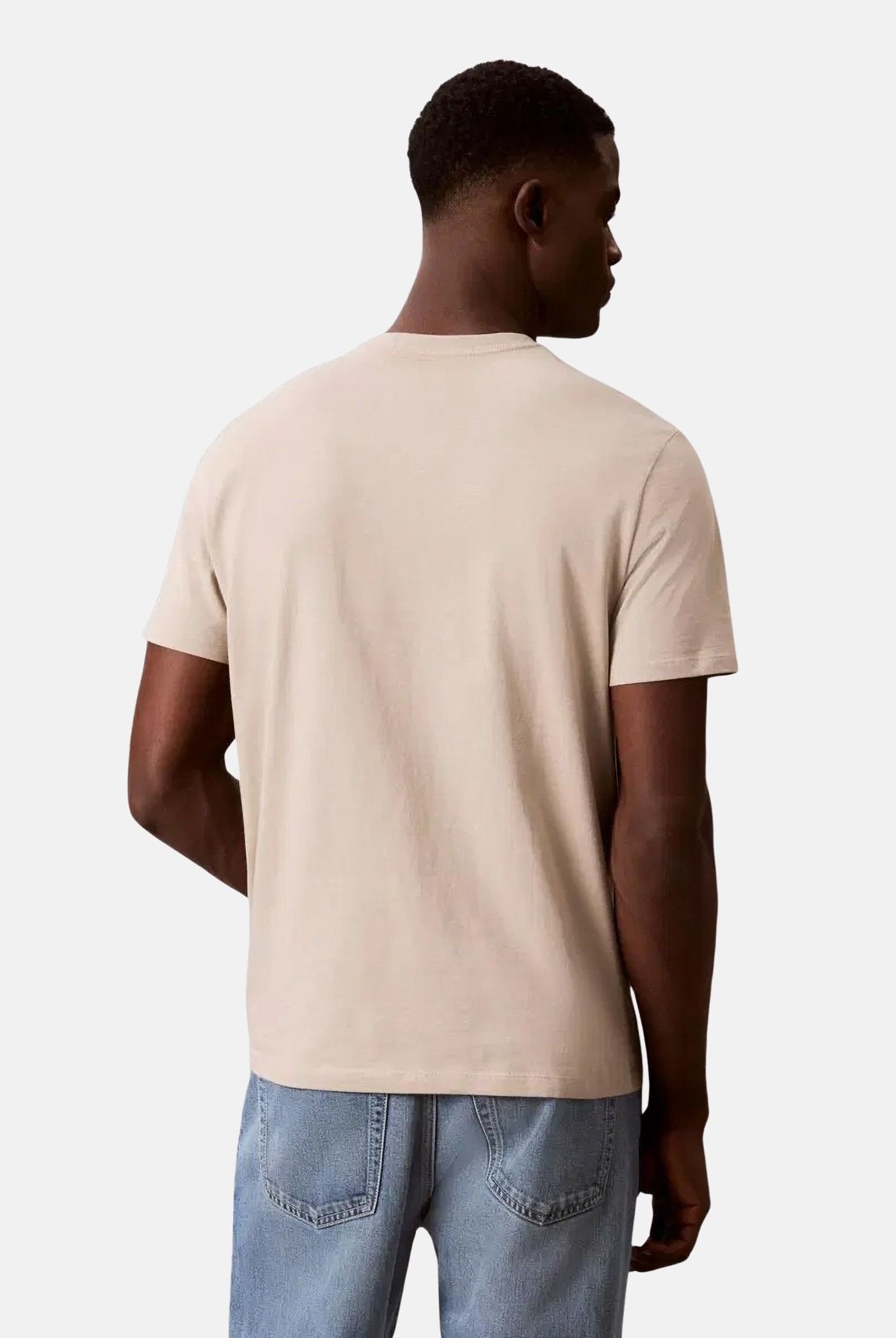 CALVIN KLEIN JEANS T-shirt TRVL LINES SEASONAL TEE beige da uomo LV04RG837G PED CALVIN KLEIN JEANS