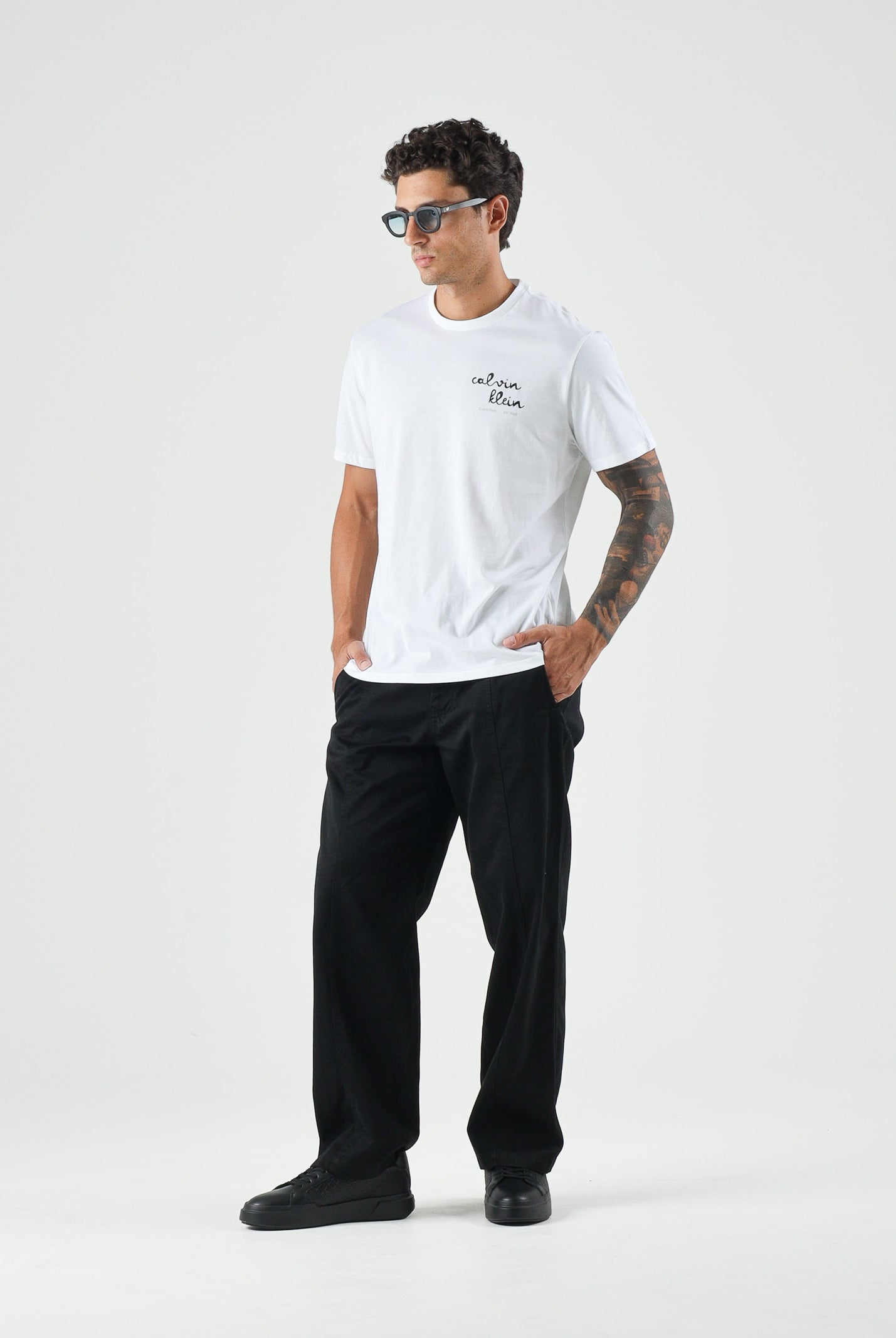 CALVIN KLEIN JEANS T-shirt manica corta, colore Bright White, bianco da uomo LV04RG837G YAF CALVIN KLEIN JEANS
