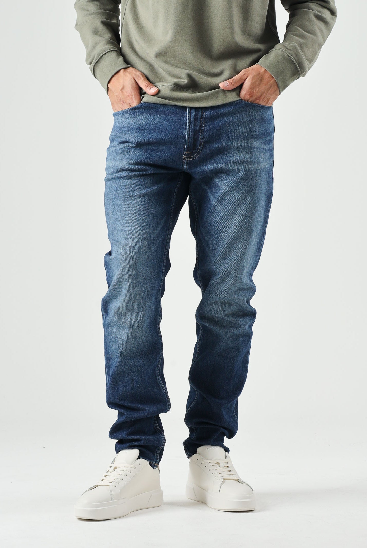 CALVIN KLEIN JEANS Jeans FADED CLASSIC ocean blu da uomo<BR/> LV04RG900G 4G5 CALVIN KLEIN JEANS