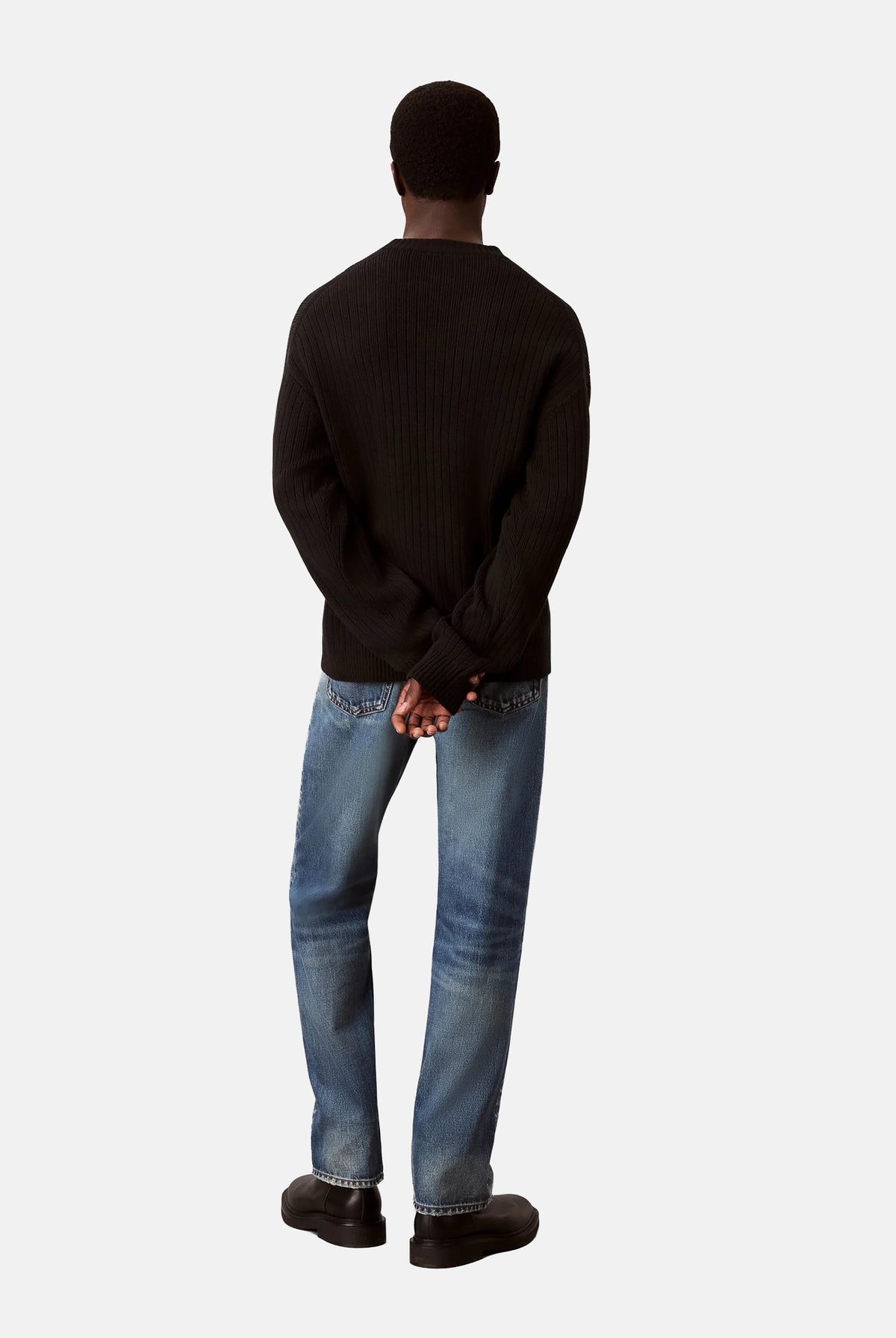 CALVIN KLEIN JEANS Maglione VERTICAL M Black nero da uomo LV04RH328G UB1 CALVIN KLEIN JEANS