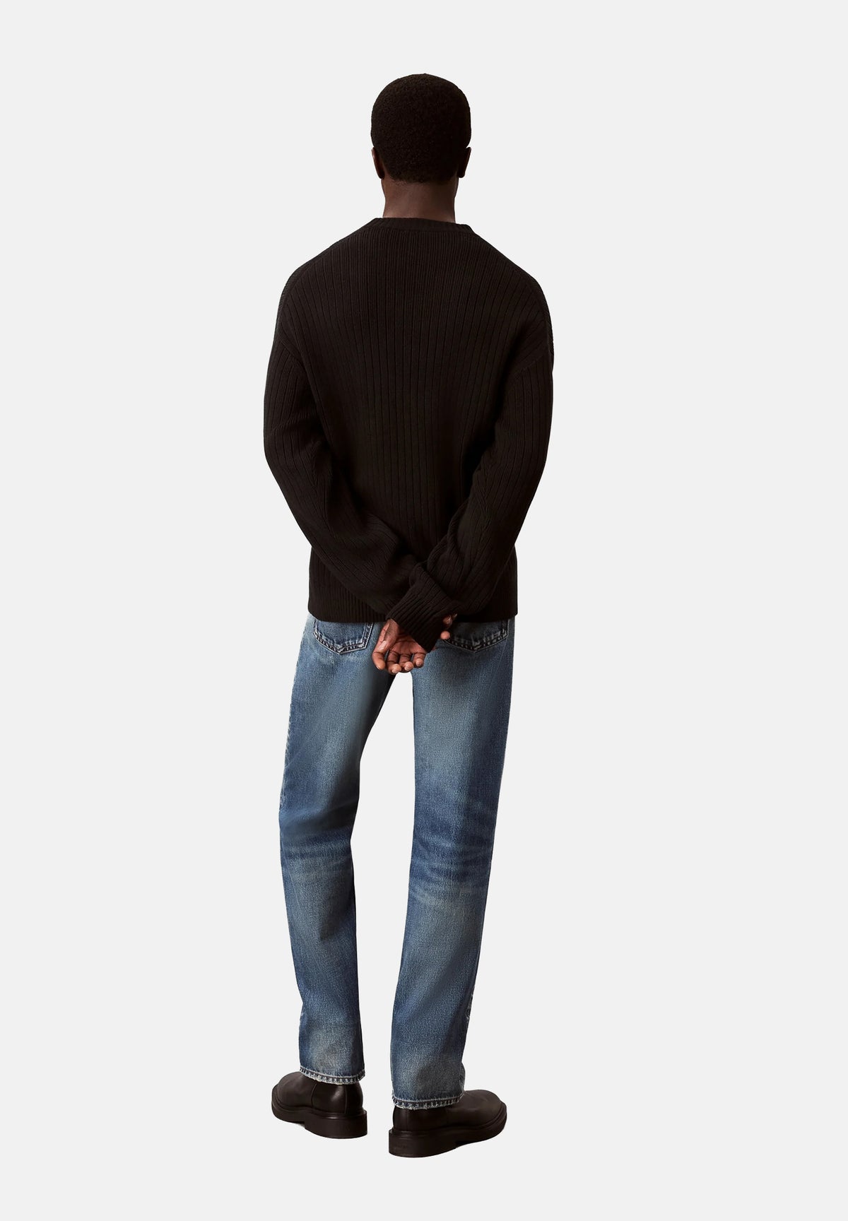 CALVIN KLEIN JEANS Maglione VERTICAL M Black nero da uomo LV04RH328G UB1 CALVIN KLEIN JEANS