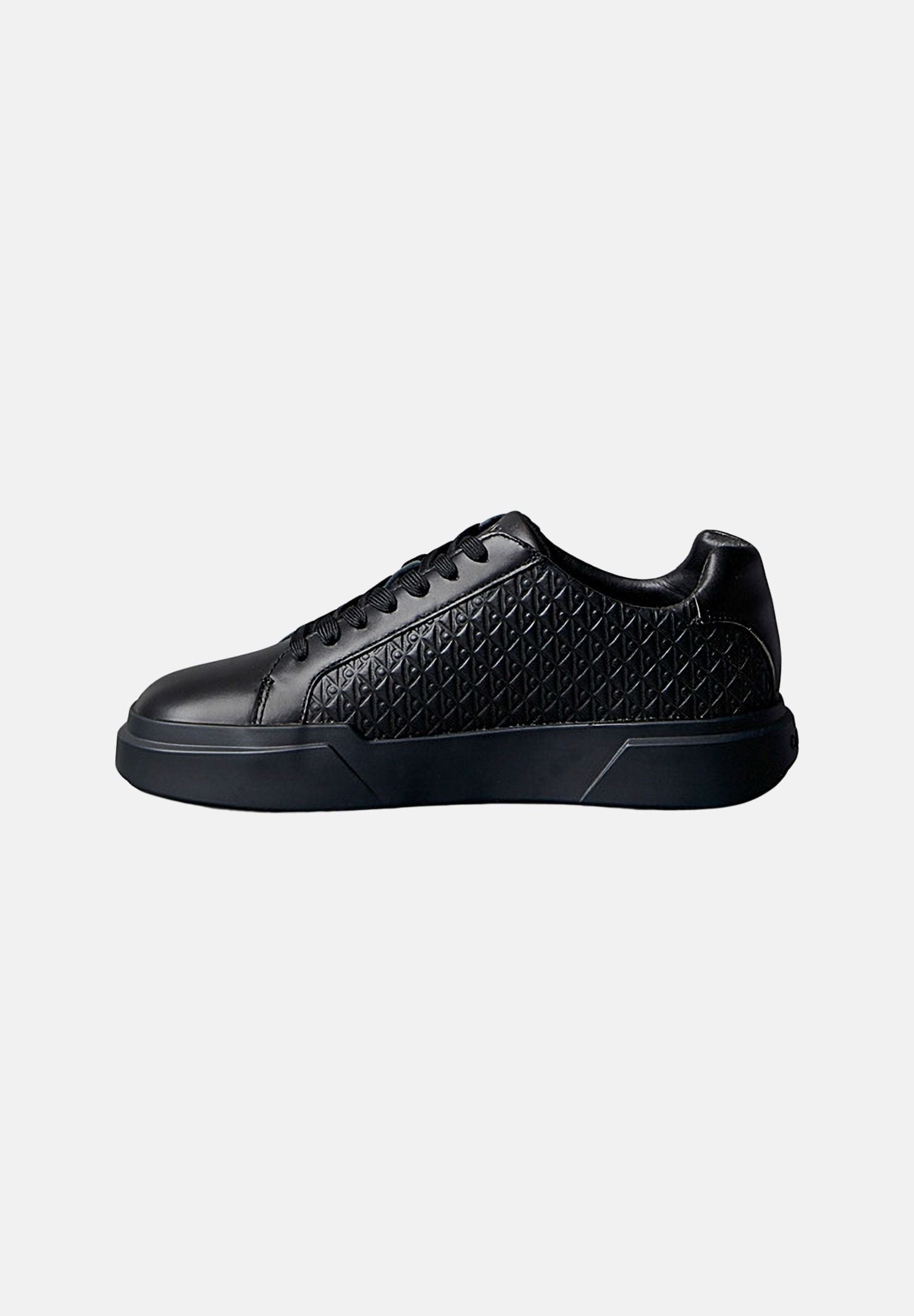 CALVIN KLEIN JEANS Sneakers DURABLE TRACTION, nere da uomo<BR/>con motivo monogramma CK all-over in rilievo YM0YM01383 0GJ CALVIN KLEIN JEANS