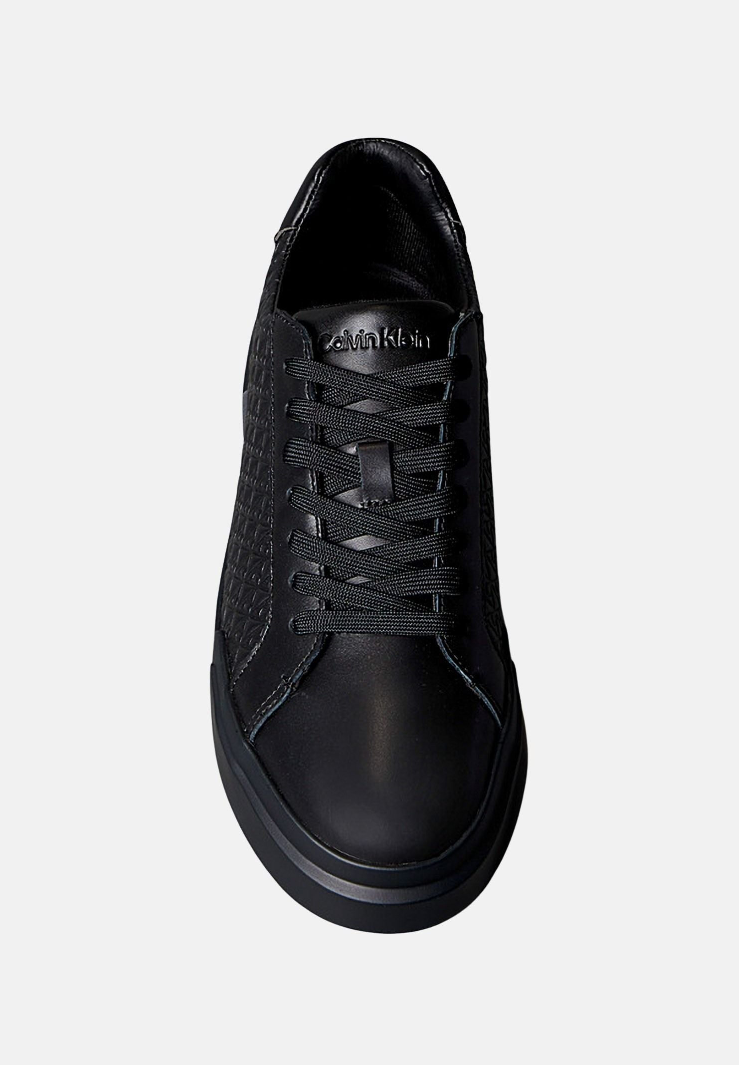 CALVIN KLEIN JEANS Sneakers DURABLE TRACTION, nere da uomo<BR/>con motivo monogramma CK all-over in rilievo YM0YM01383 0GJ CALVIN KLEIN JEANS