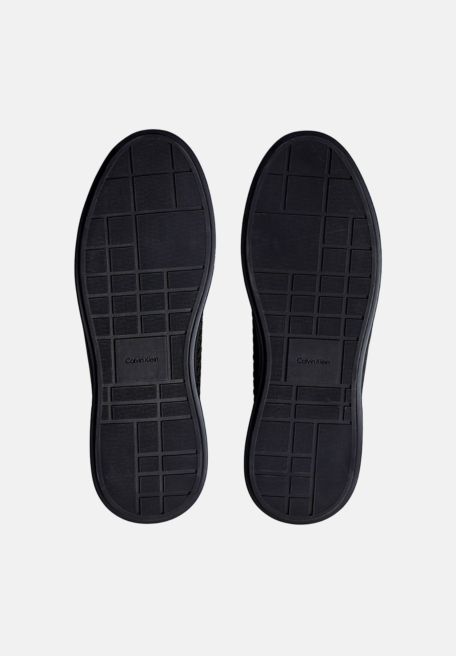 CALVIN KLEIN JEANS Sneakers DURABLE TRACTION, nere da uomo<BR/>con motivo monogramma CK all-over in rilievo YM0YM01383 0GJ CALVIN KLEIN JEANS