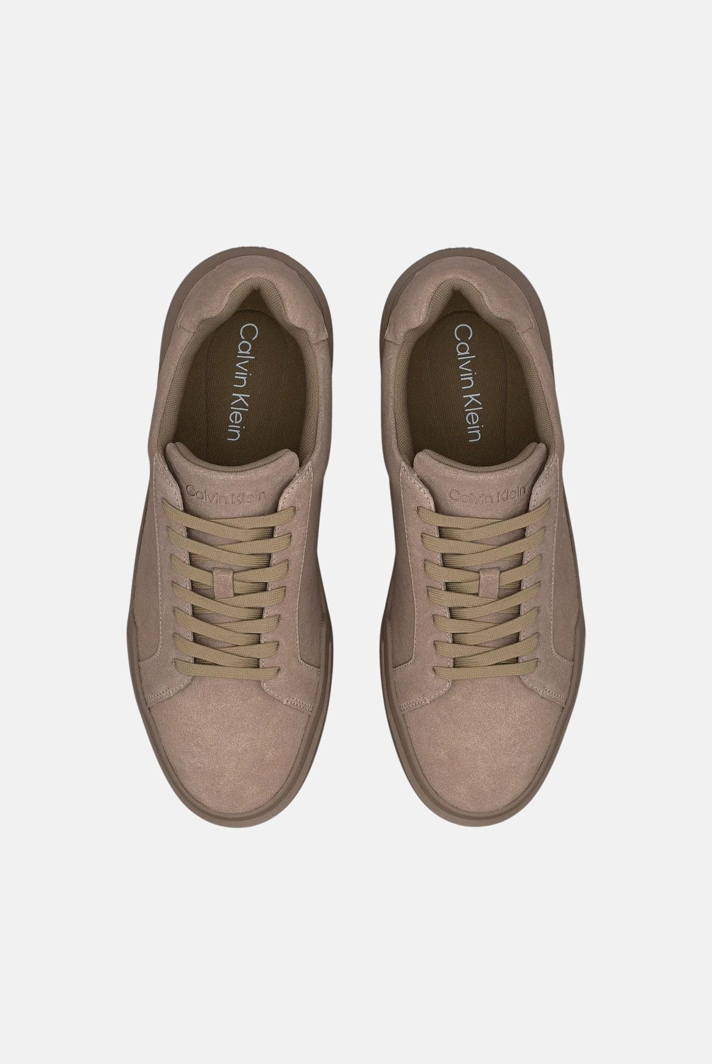 CALVIN KLEIN JEANS Sneackers CK AVENUE taupe-tortora da uomo con logo laterale <BR/> YM0YM01453 PBO CALVIN KLEIN JEANS