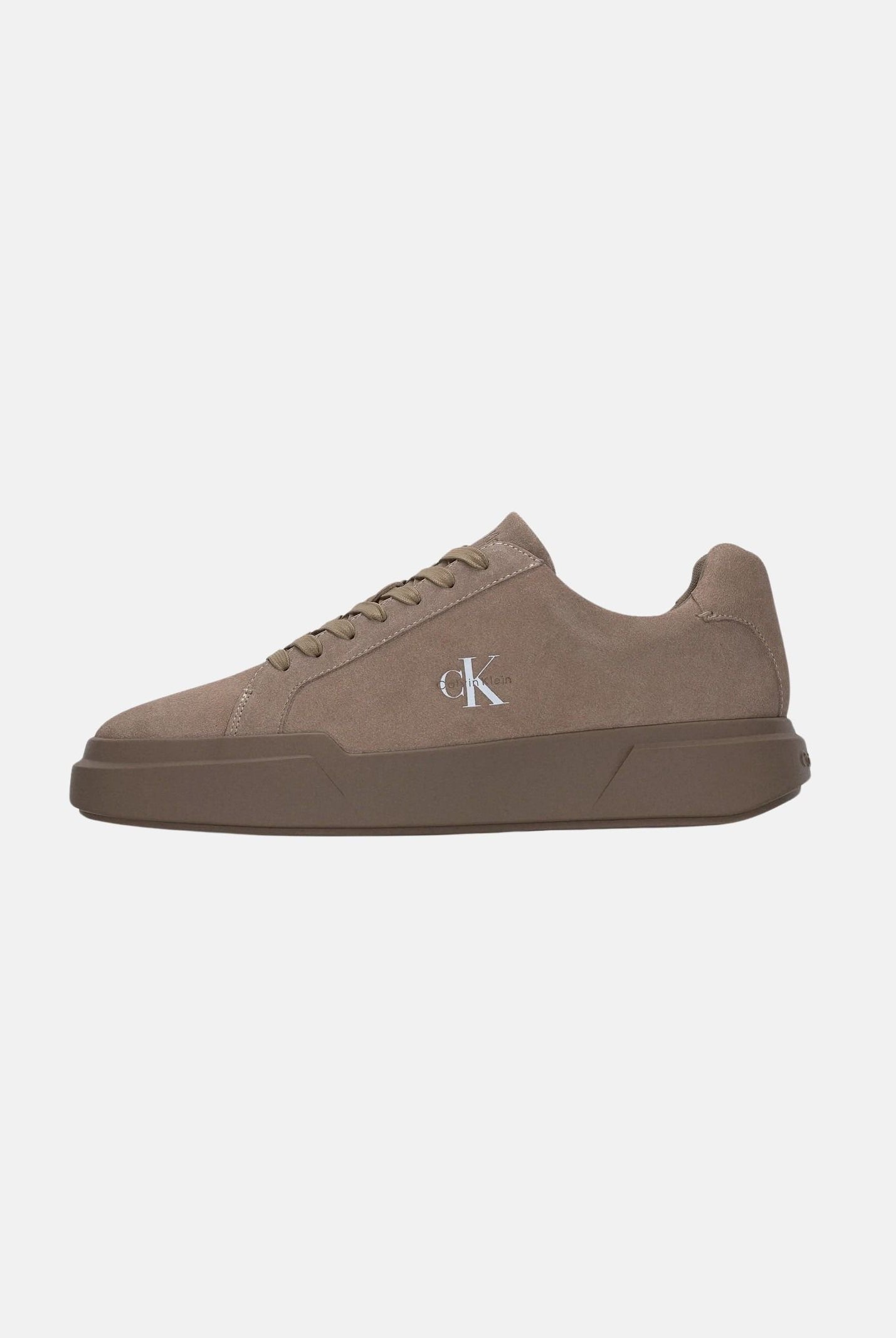 CALVIN KLEIN JEANS Sneackers CK AVENUE taupe-tortora da uomo con logo laterale <BR/> YM0YM01453 PBO CALVIN KLEIN JEANS