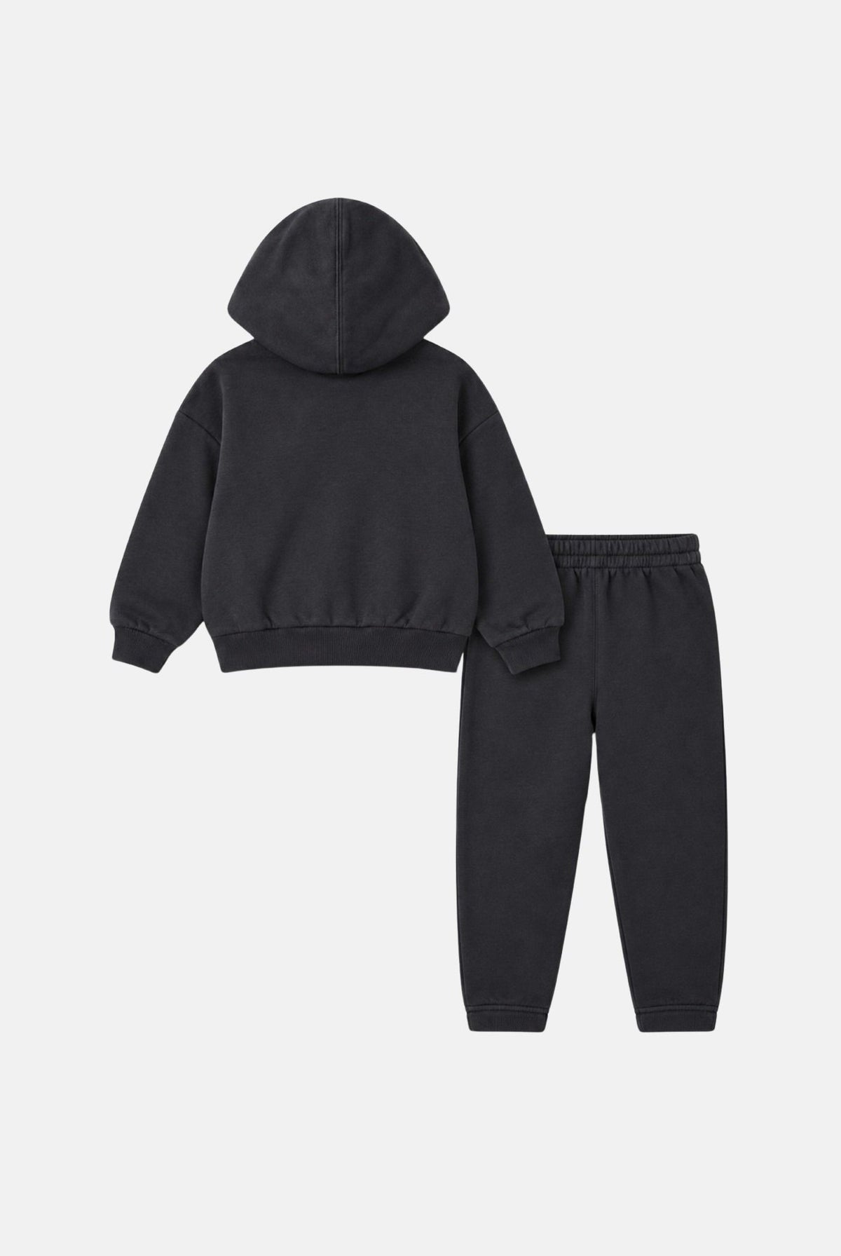 CONVERSE Tuta nera per bambina e bambino con comoda felpa con cappuccio e tasca a marsupio. 3CK121 GDA CONVERSE