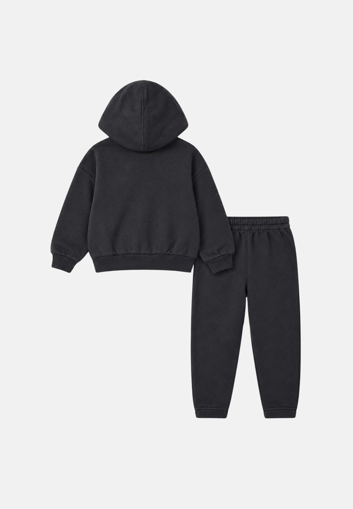CONVERSE Tuta nera per bambina e bambino con comoda felpa con cappuccio e tasca a marsupio. 3CK121 GDA CONVERSE