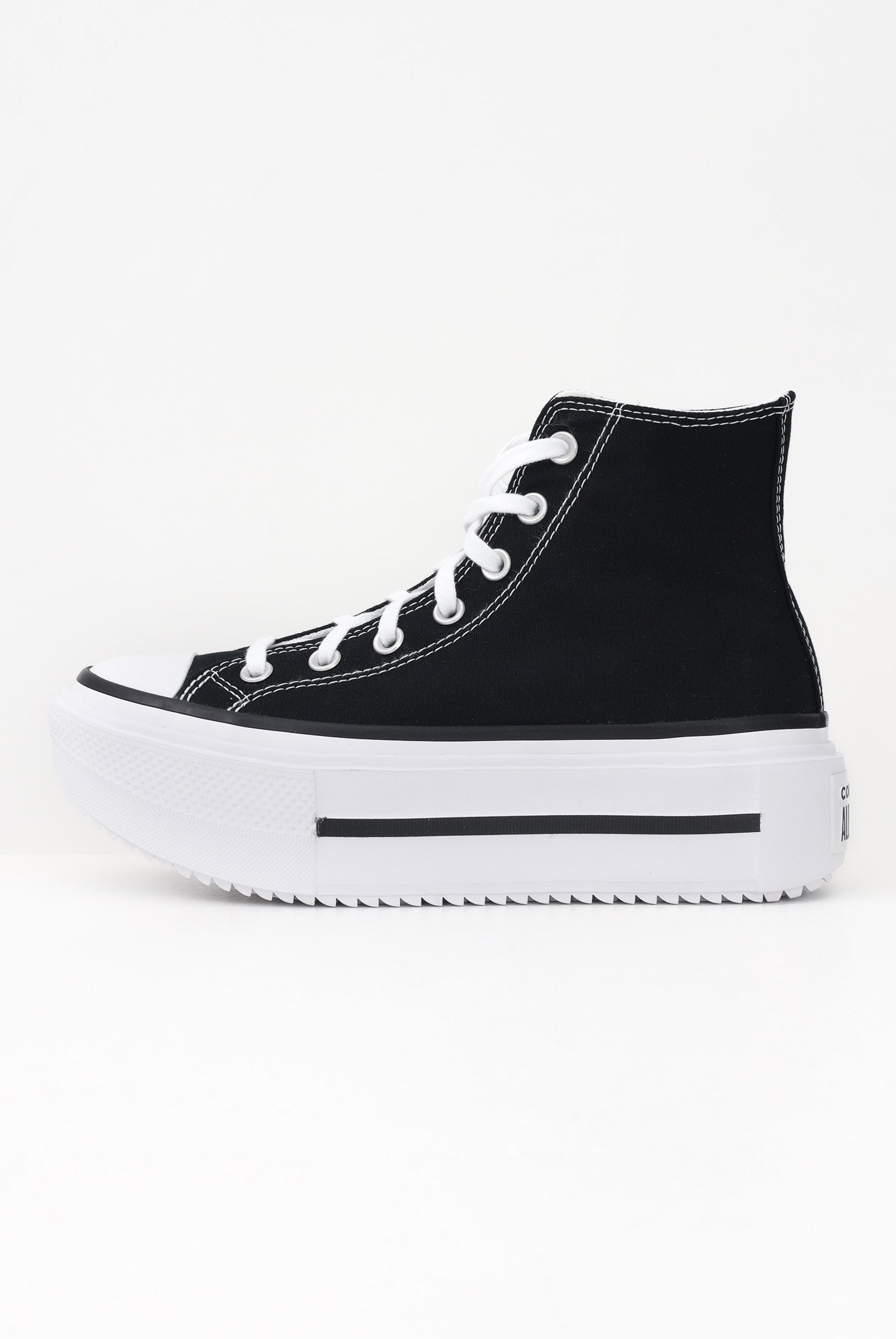 CONVERSE Sneakers Chuck Taylor All Star Lift Double Stack nere da donna A12975C . CONVERSE