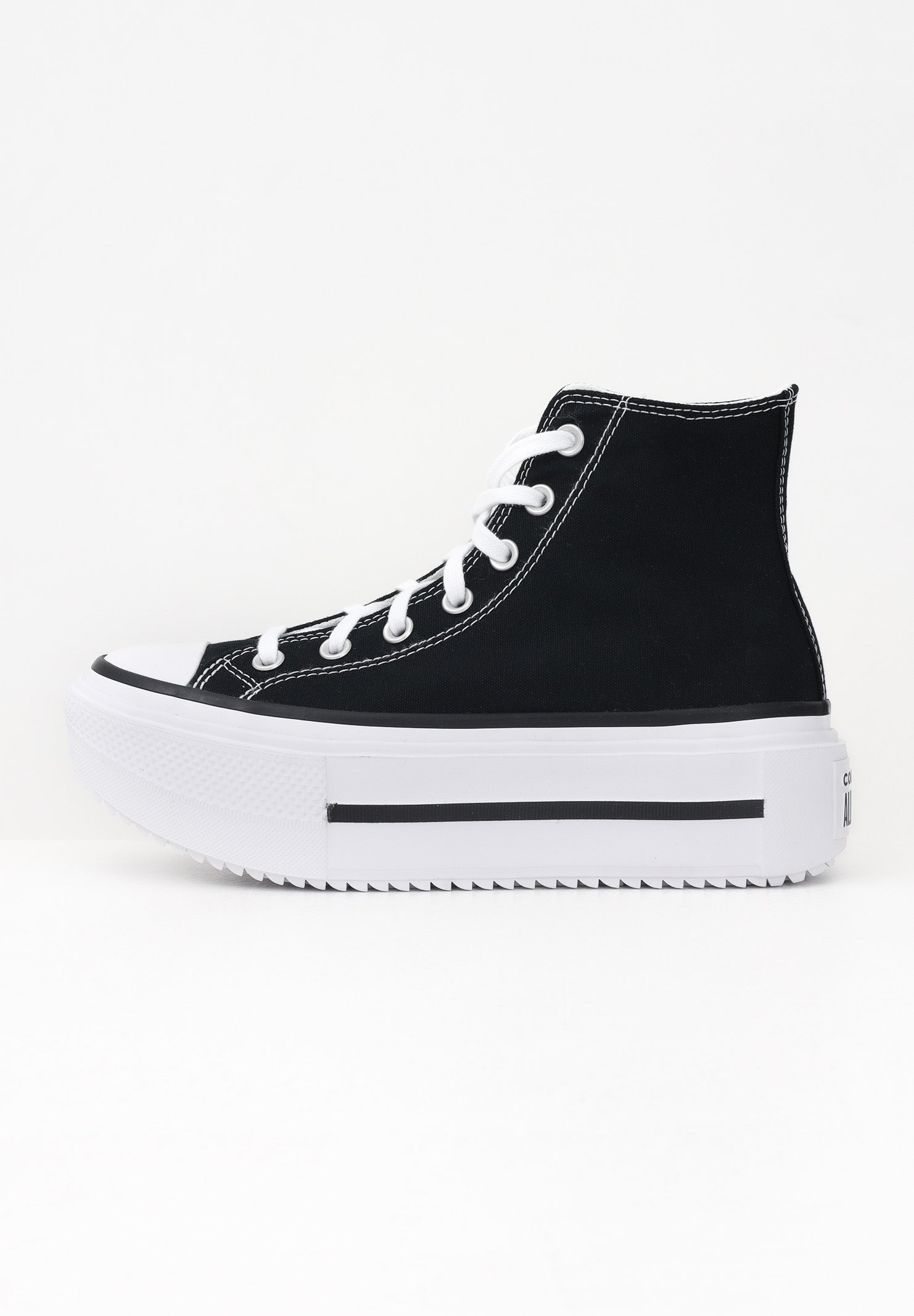 CONVERSE Sneakers Chuck Taylor All Star Lift Double Stack nere da donna A12975C . CONVERSE