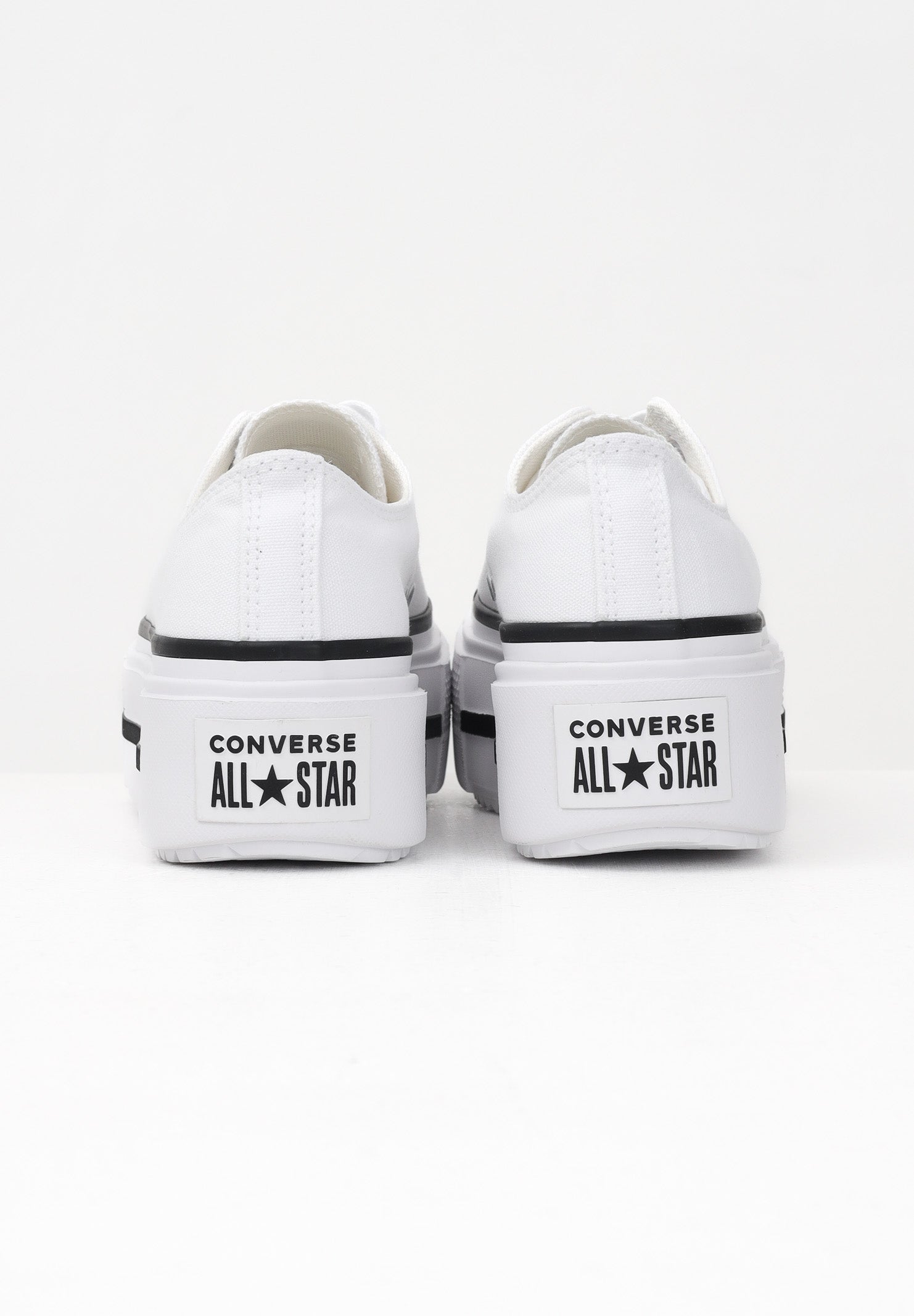 CONVERSE Sneakers Chuck Taylor All Star Lift Double Stack Platform bianche da donna A15491C . CONVERSE
