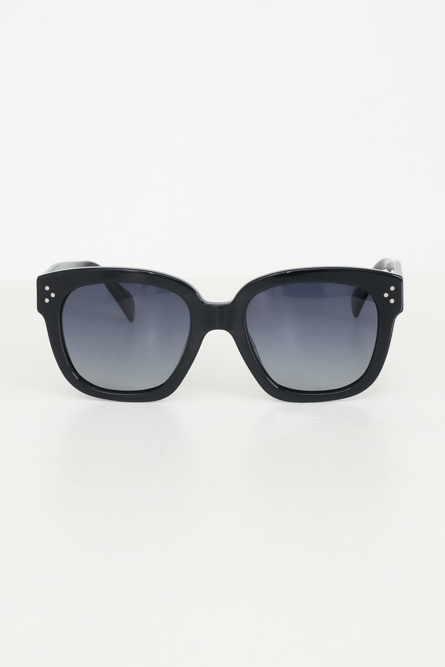 CRISTIAN LEROY Occhiali da sole neri da donna con montatura in acetato lucido 700203 01 CRISTIAN LEROY