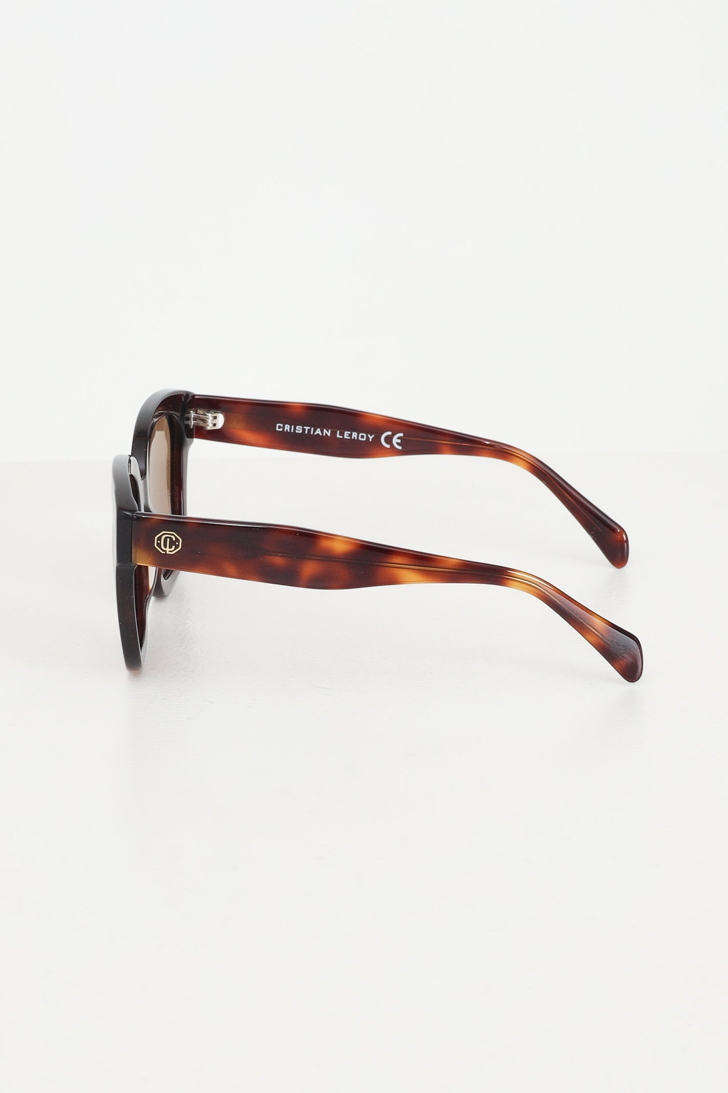 CRISTIAN LEROY Occhiali da sole marroni da donna con montatura in acetato tartarugato 700203 02 CRISTIAN LEROY