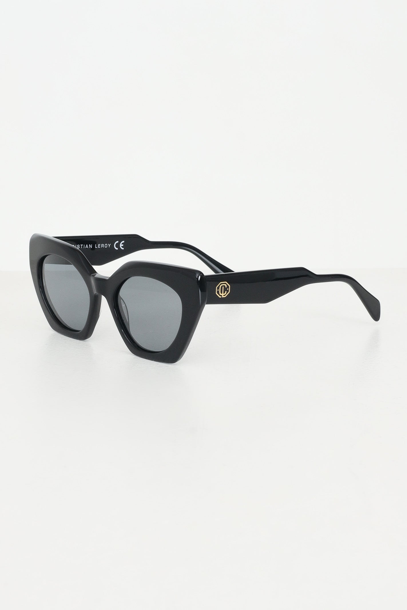 CRISTIAN LEROY Occhiali da sole neri da donna con montatura cat-eye 700233 01 CRISTIAN LEROY