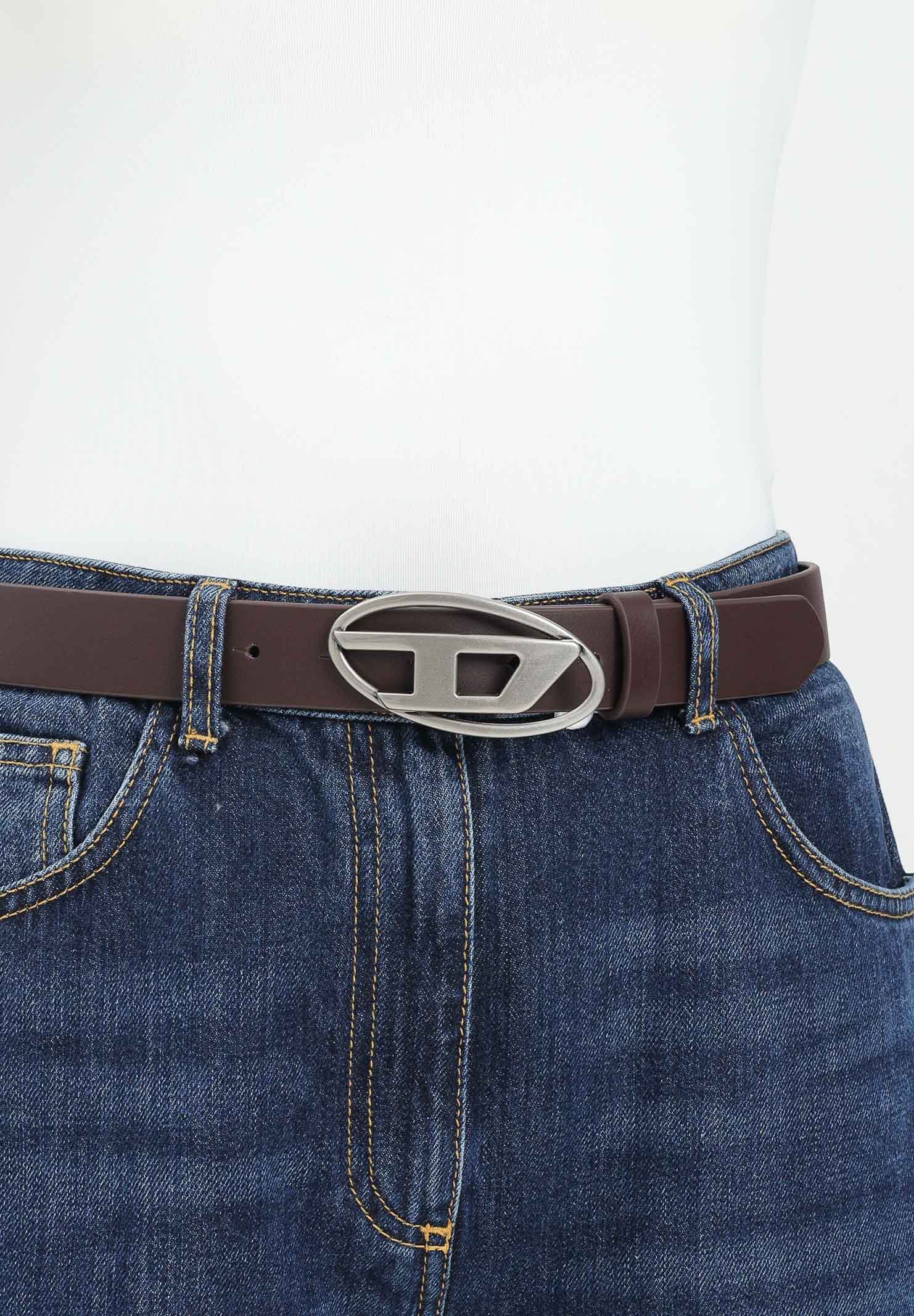 DIESEL Cintura marrone da donna con logo D J01226KXBLR KP48 DIESEL