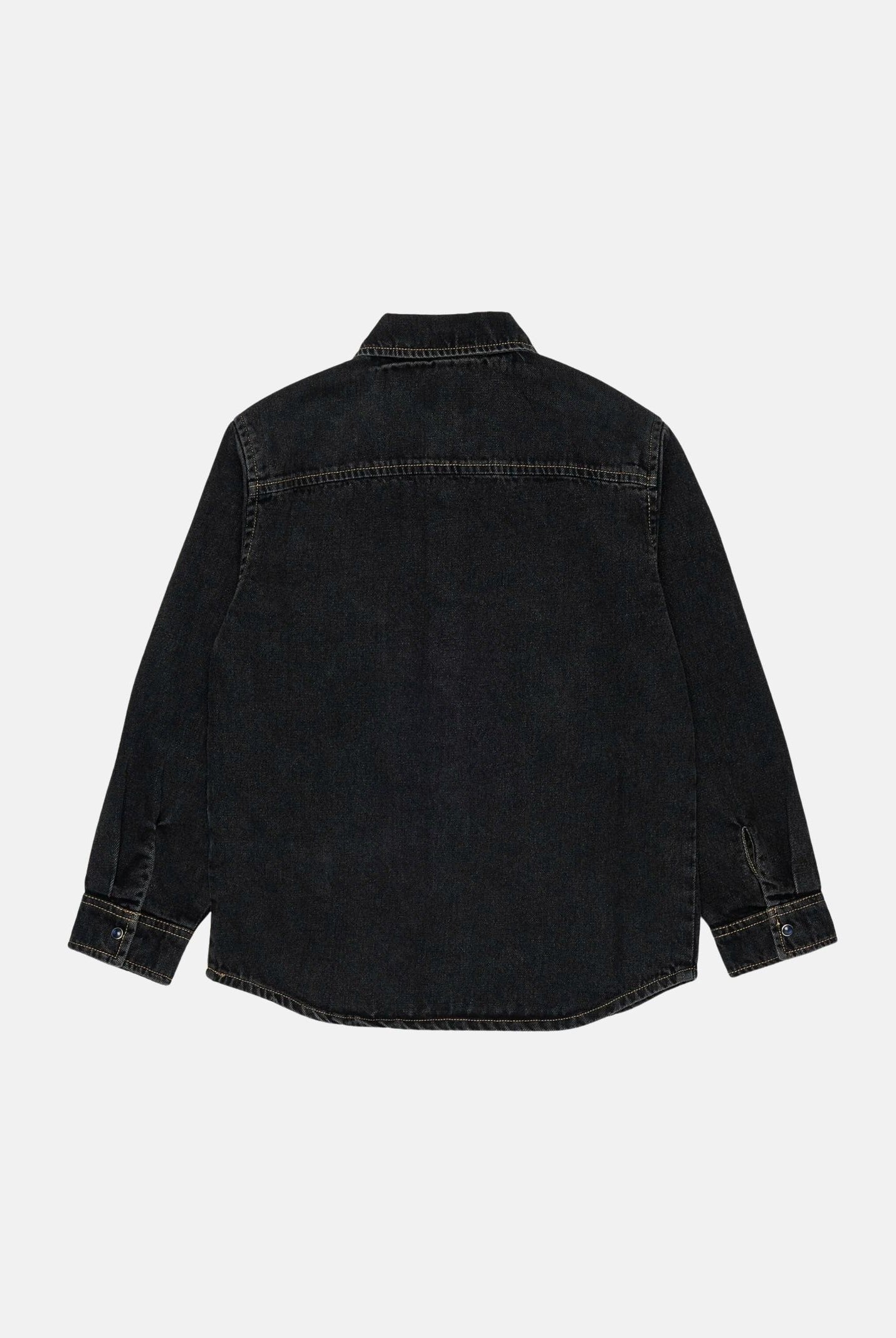 DIESEL Camicia di jeans CSIMPLY-OVER nero per donna, ragazzi e bambini con lavaggio sfumato e logo D ricamato. J01330KXBU6 K02 DIESEL