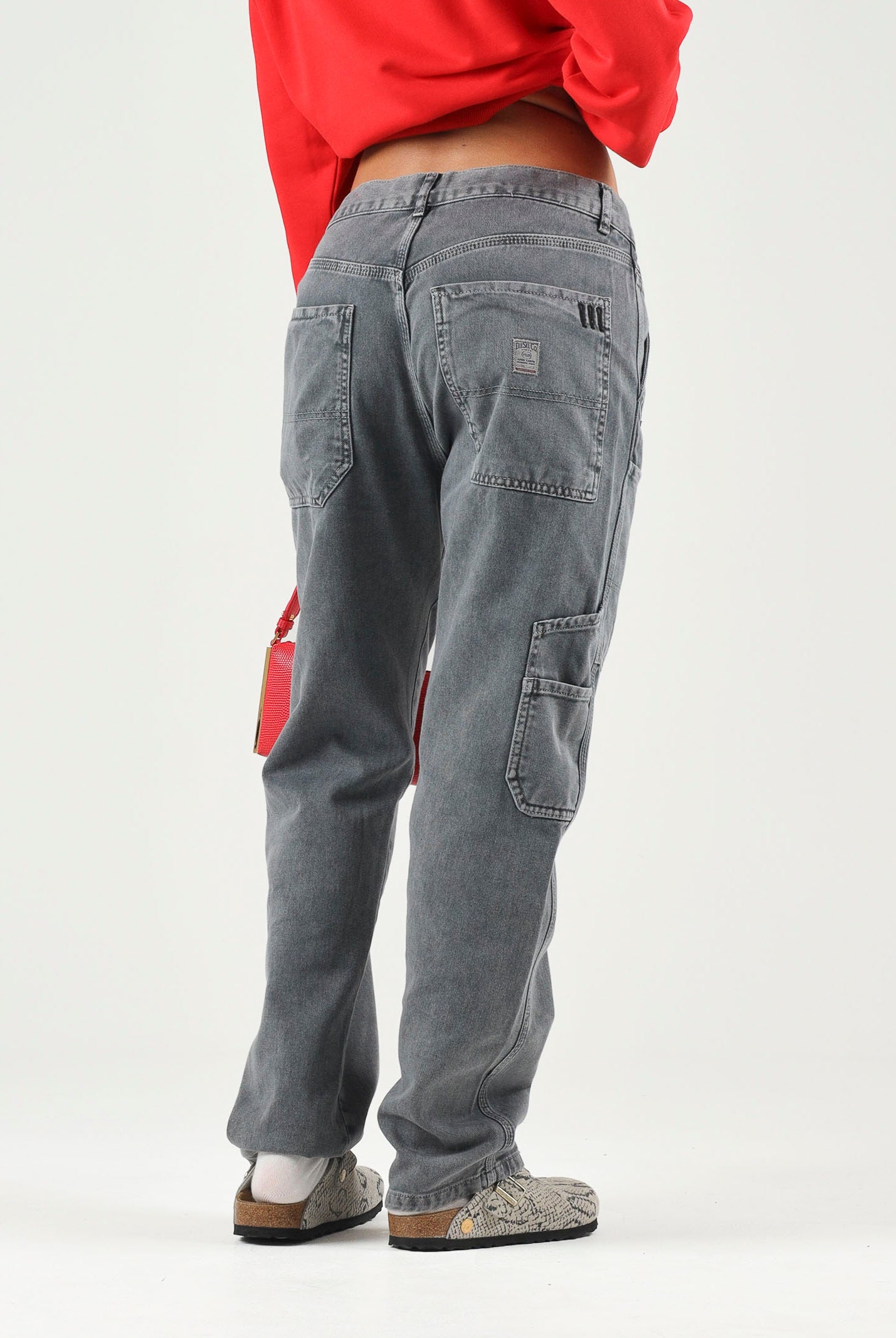 DIESEL Jeans ASPHALT grigio scuro per donna, ragazzi e bambini con lavaggio effetto used. J02330KXBUP K910A DIESEL