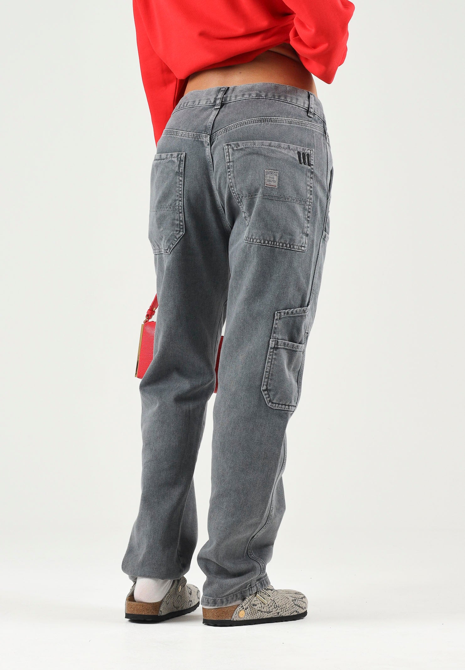 DIESEL Jeans ASPHALT grigio scuro per donna, ragazzi e bambini con lavaggio effetto used. J02330KXBUP K910A DIESEL