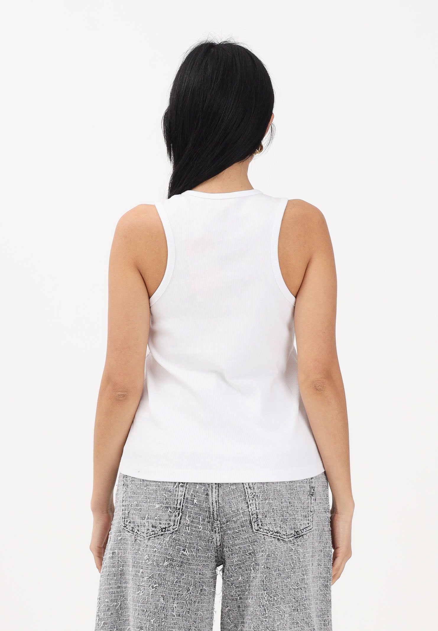 DIESEL Canotta bianca per donna, ragazze e bambine con logo J02594KYAZY K100 DIESEL