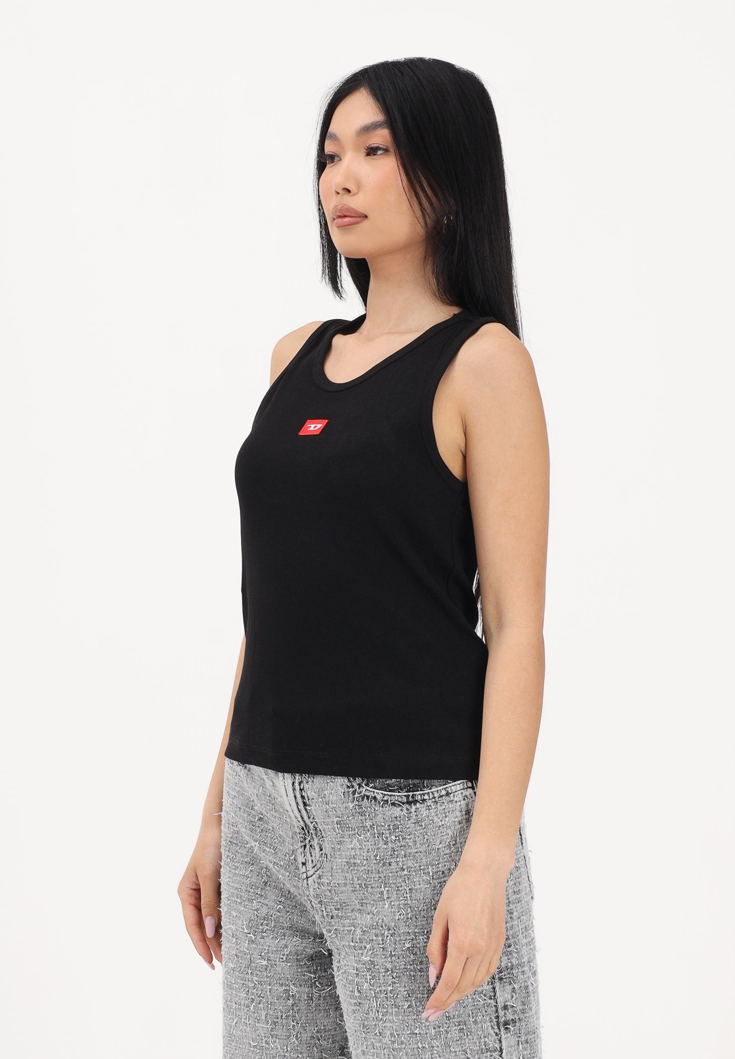 DIESEL Canotta nera per donna, ragazze e bambine con logo J02594KYAZY K900 DIESEL
