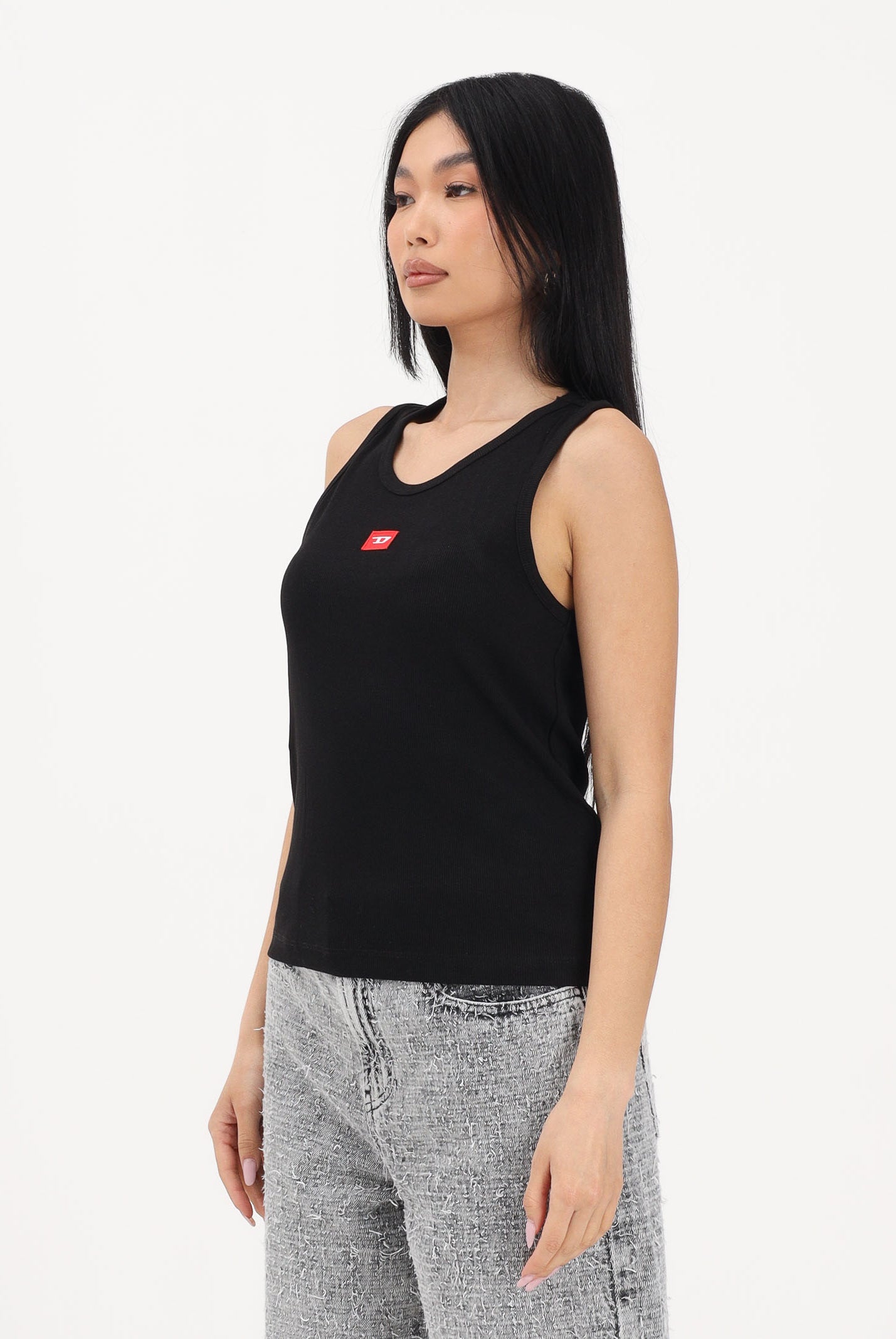 DIESEL Canotta nera per donna, ragazze e bambine con logo J02594KYAZY K900 DIESEL