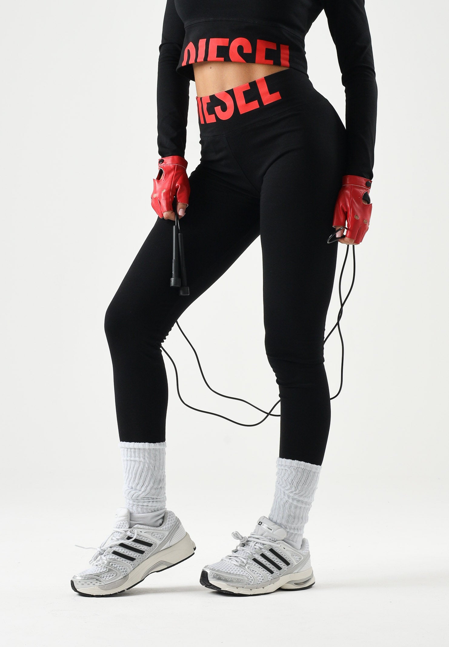 DIESEL Leggings PCEFY nero per donna, ragazzi e bambini J02660KYA0L K900 DIESEL