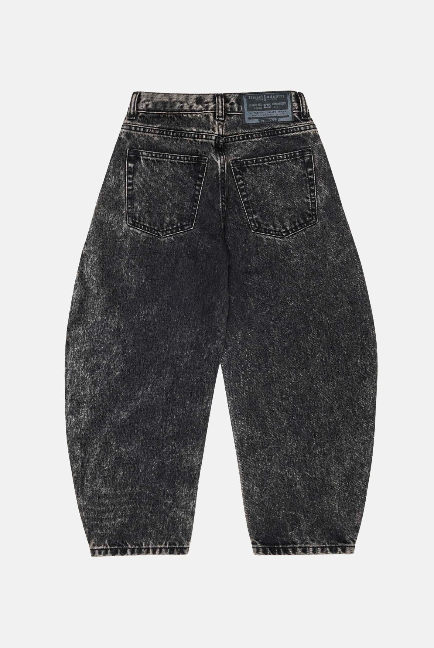 DIESEL Jeans D-MILTY nero per donna, ragazzi e bambini con lavaggio marmorizzato J02885KXBUC K02 DIESEL