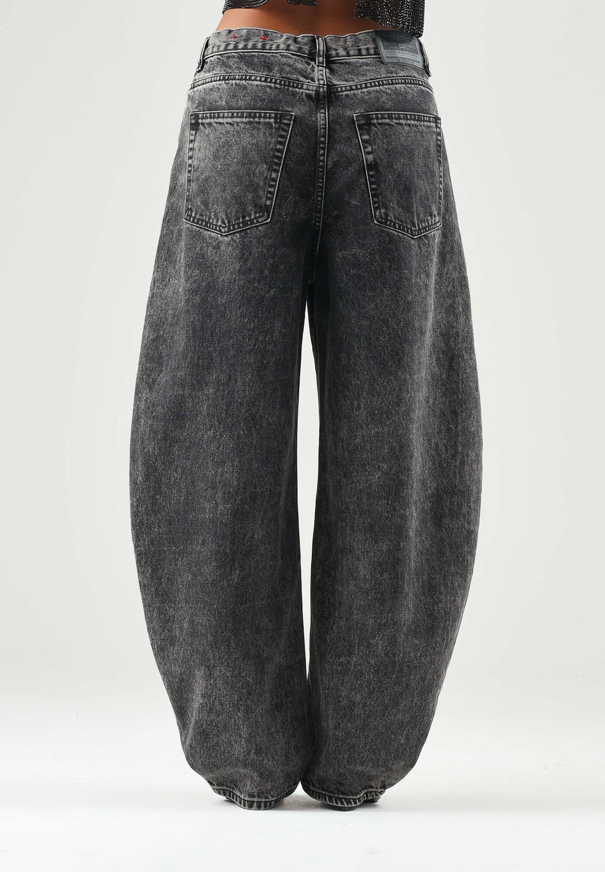 DIESEL Jeans D-MILTY nero per donna, ragazzi e bambini con lavaggio marmorizzato J02885KXBUC K02 DIESEL