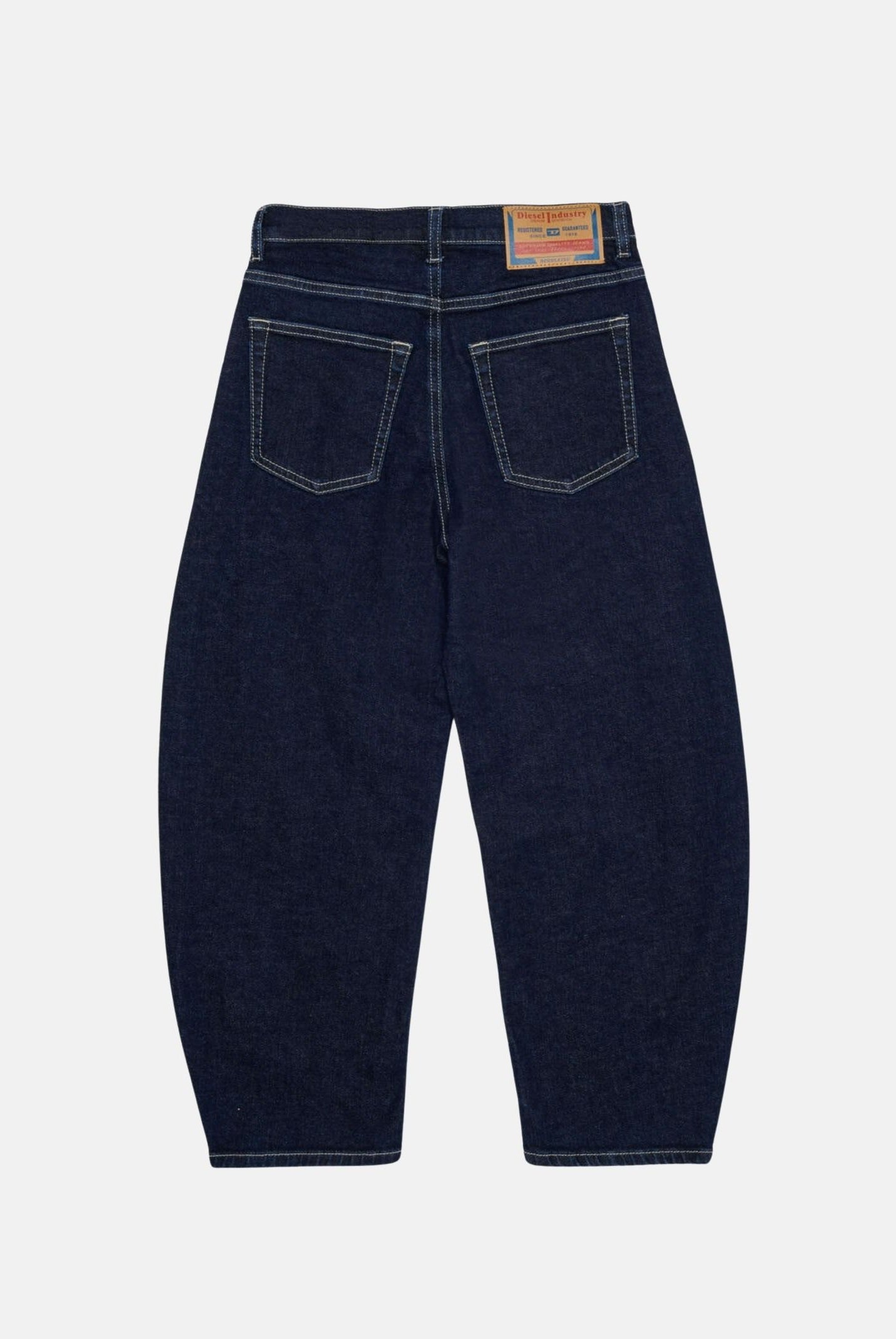 DIESEL Jeans D-MILTY denim blu scuro, per donna, ragazzi e bambini con cuciture a contrasto. J02885KXBUS K01 DIESEL